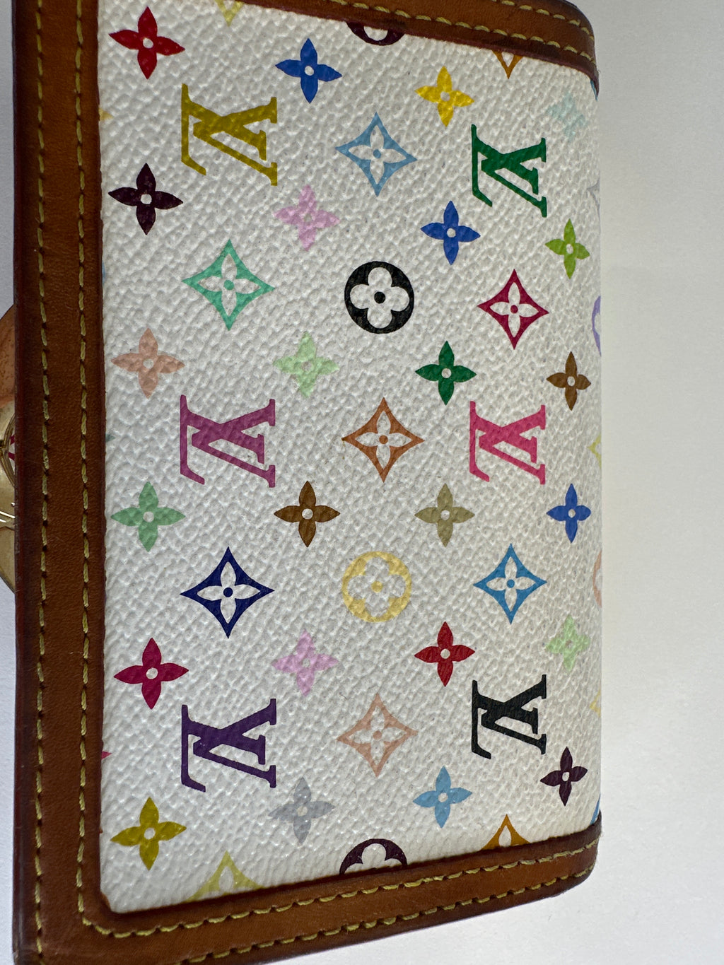 Vintage Louis Vuitton x Murakami Multicolor Kisslock Wallet – Rare & Highly Sought-After Print