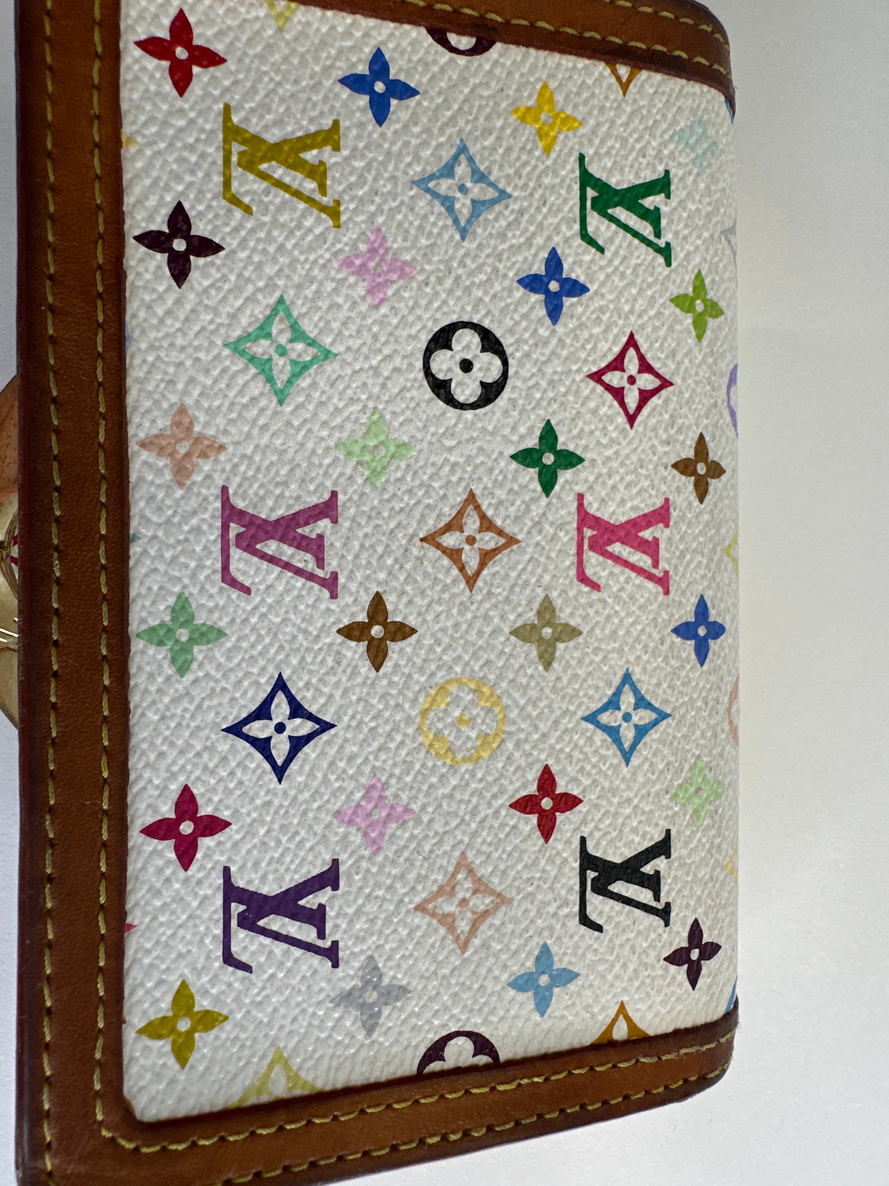 Vintage Louis Vuitton x Murakami Multicolor Kisslock Wallet – Rare & Highly Sought-After Print
