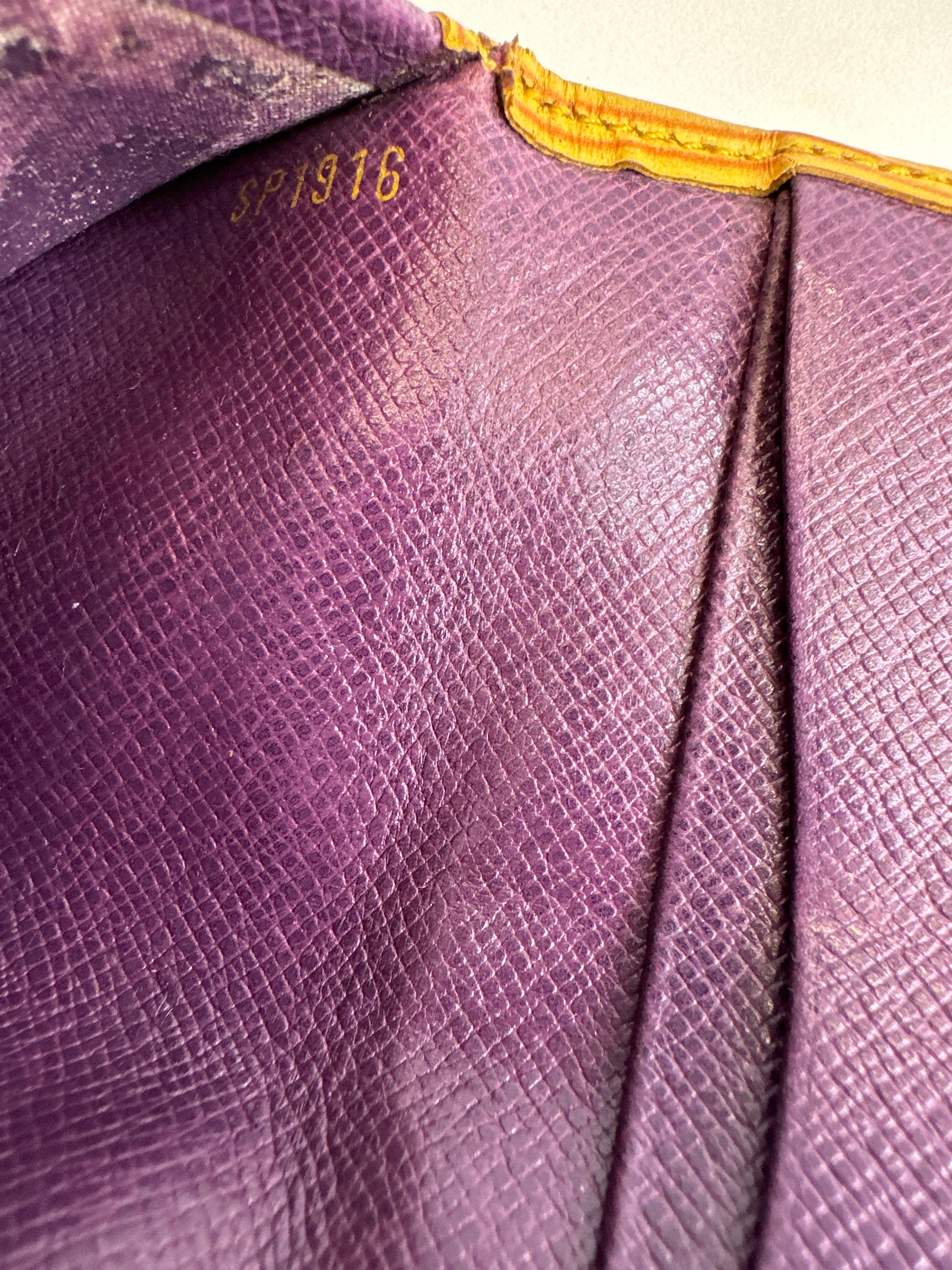 Vintage Louis Vuitton Yellow Pocket Organizer