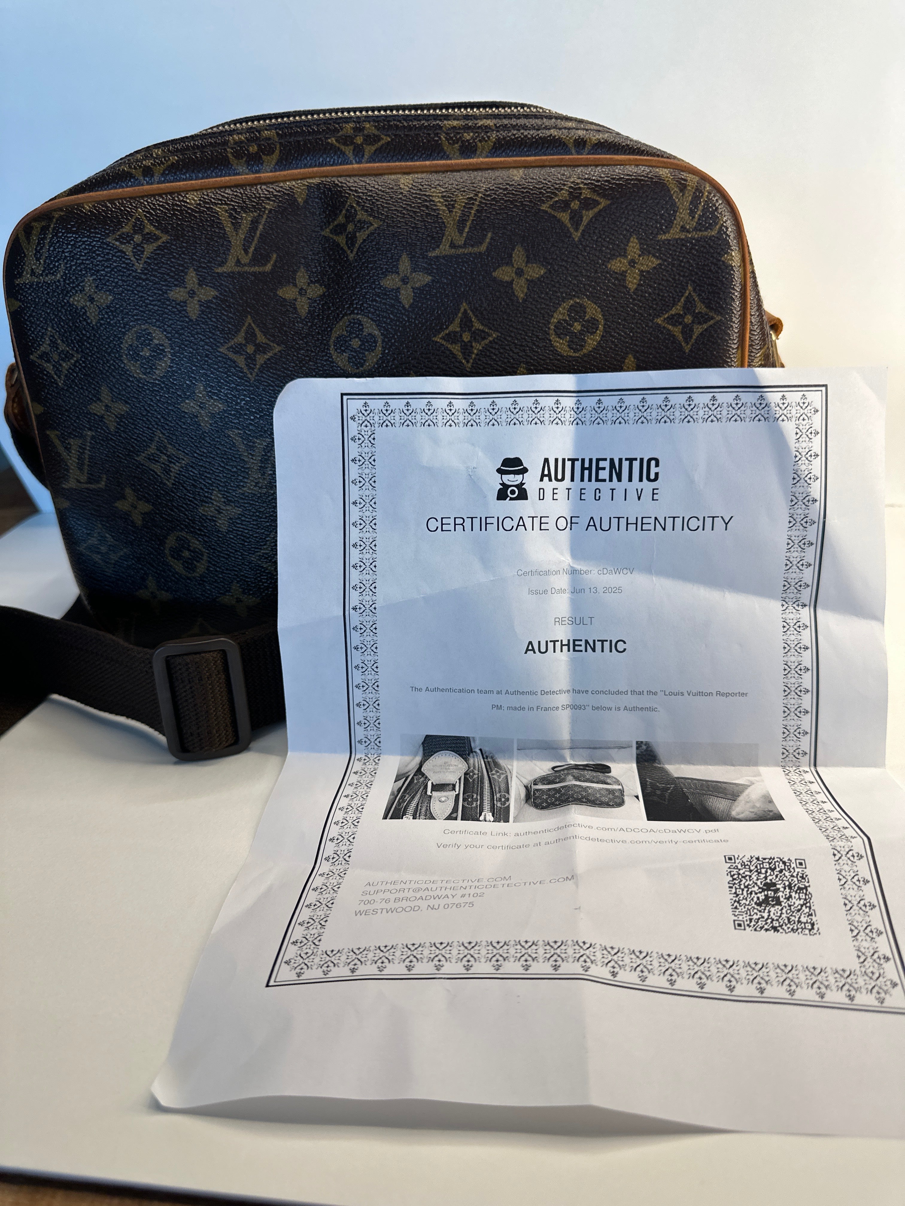 Vintage Louis Vuitton Reporter PM with COA