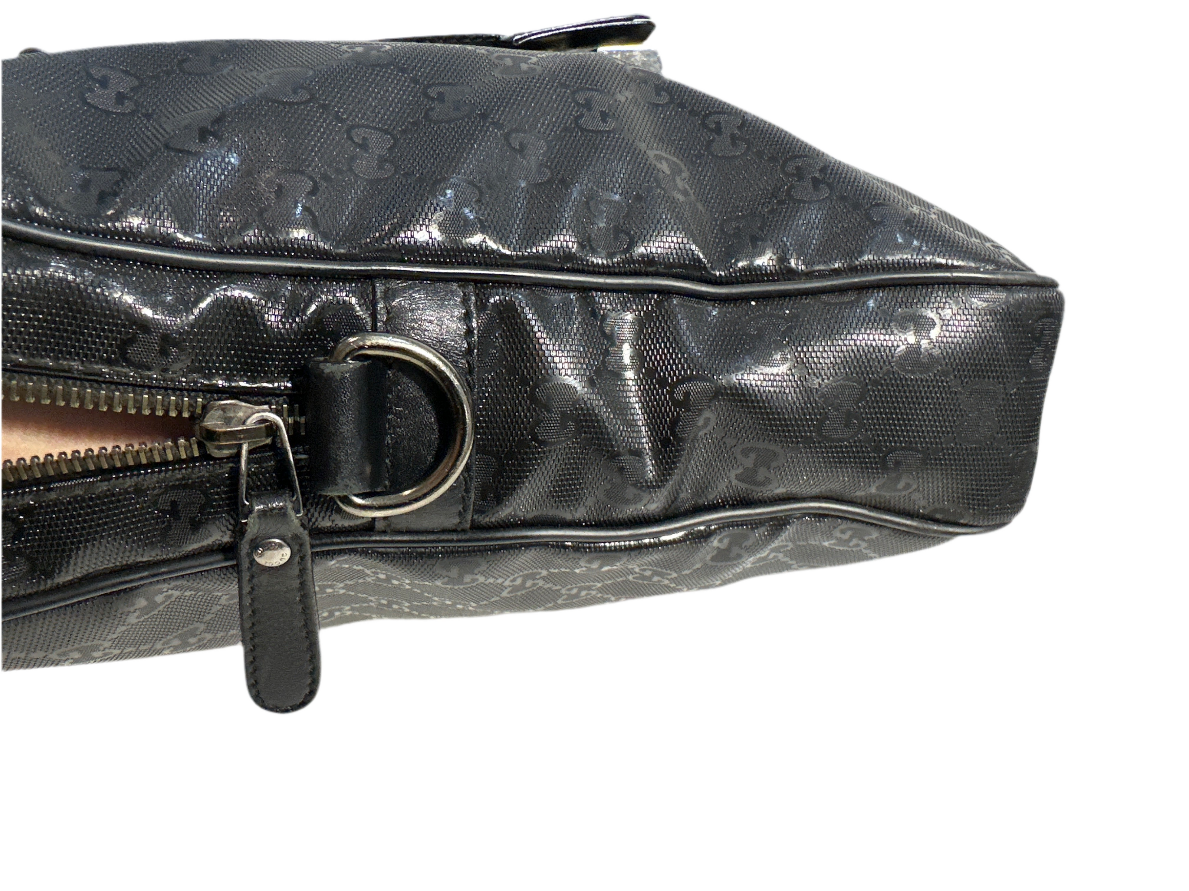 Gucci Embossed GG Briefcase Black PVC business Laptop bag