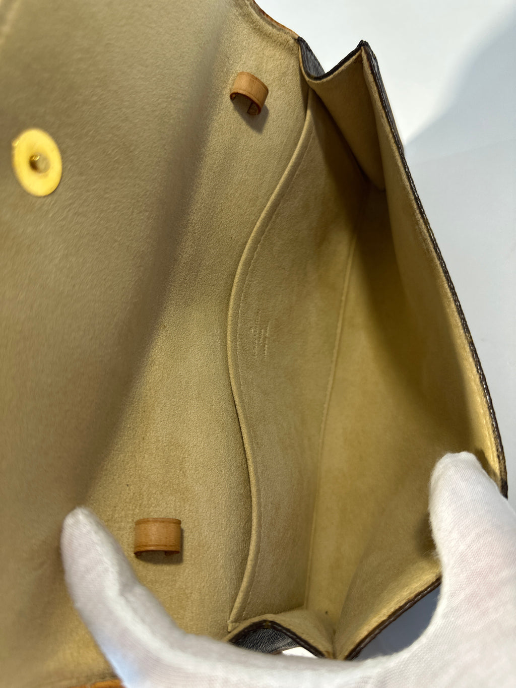 Vintage LOUIS VUITTON Monogram Pochette Twin GM with dust bag 2000