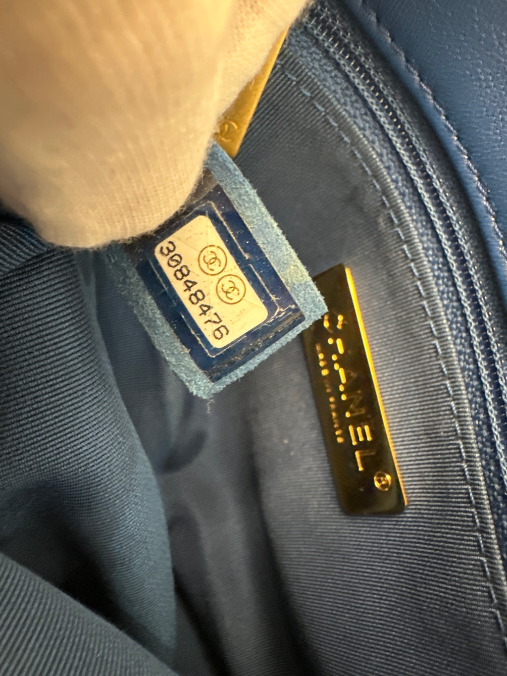 Chanel 19 Flap Bag Quilted Leather Large COA