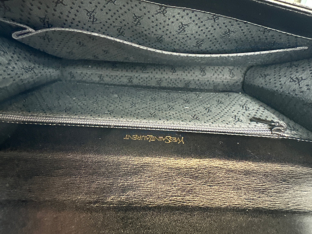 Vintage Yves Saint Laurent Vegan leather clutch bag