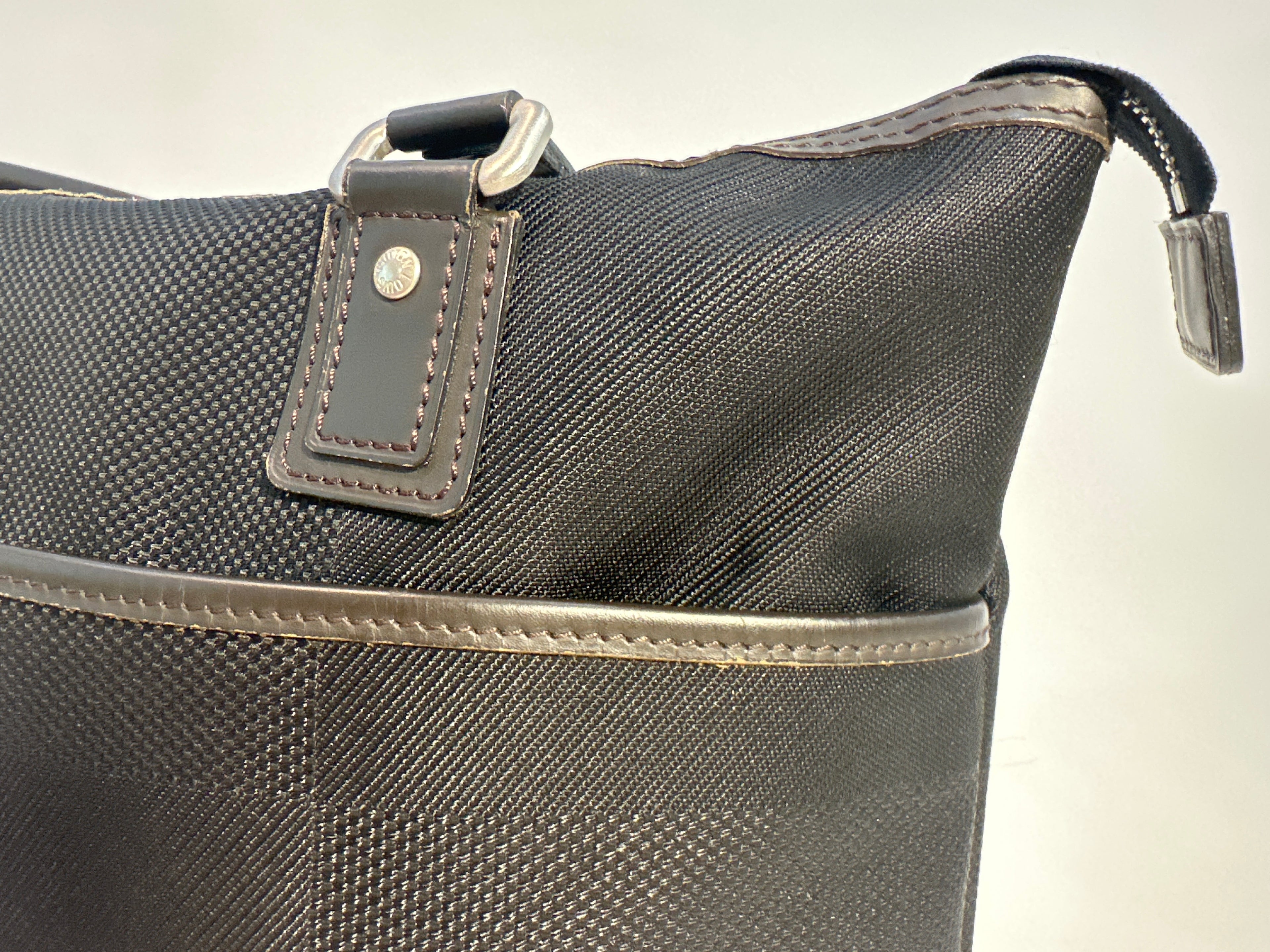 Louis Vuitton Cougar Damier Jean Tote Bag Black Brown with COA