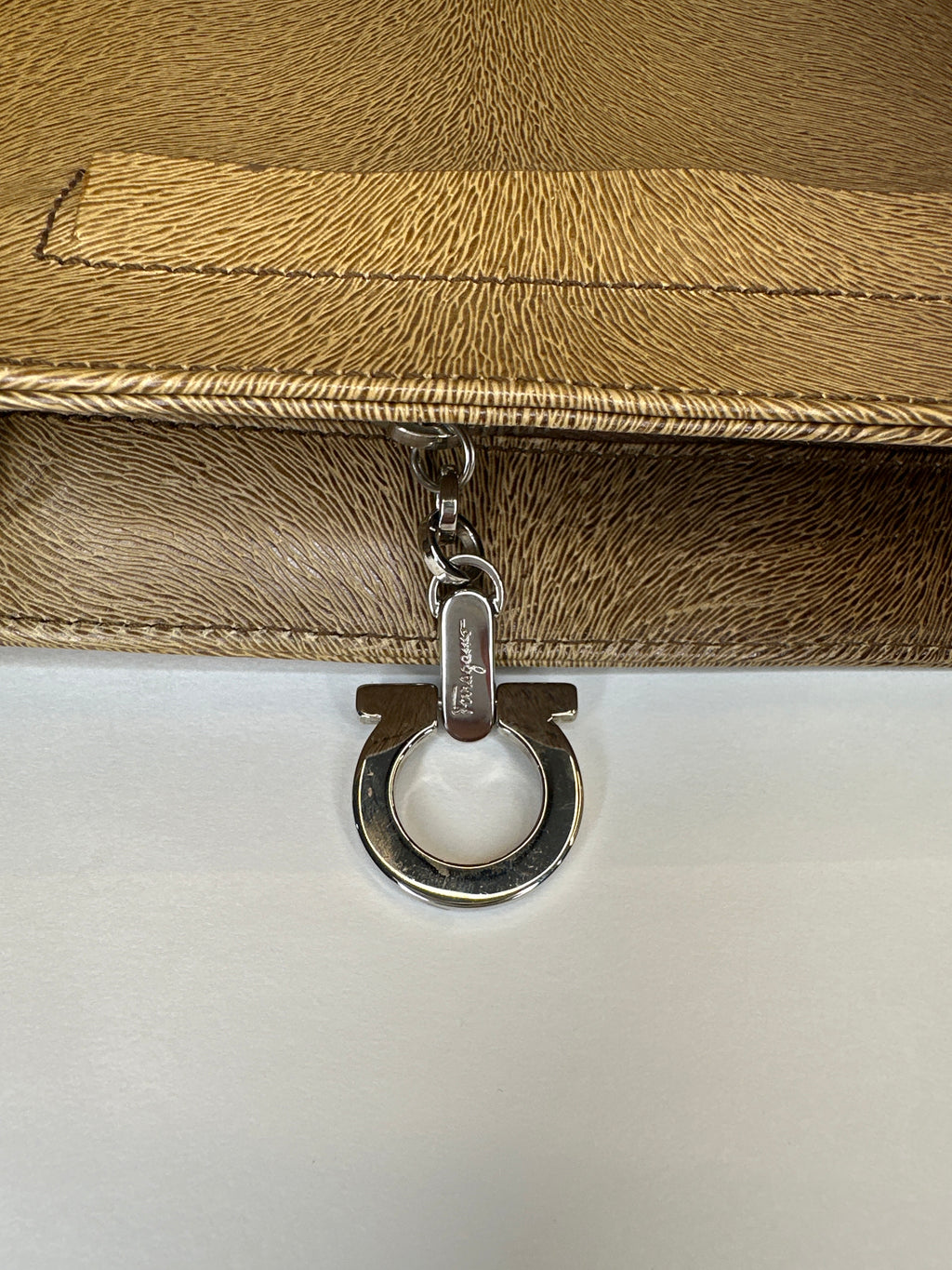 Salvatore Ferragamo Shoulder Bag Leather Brown