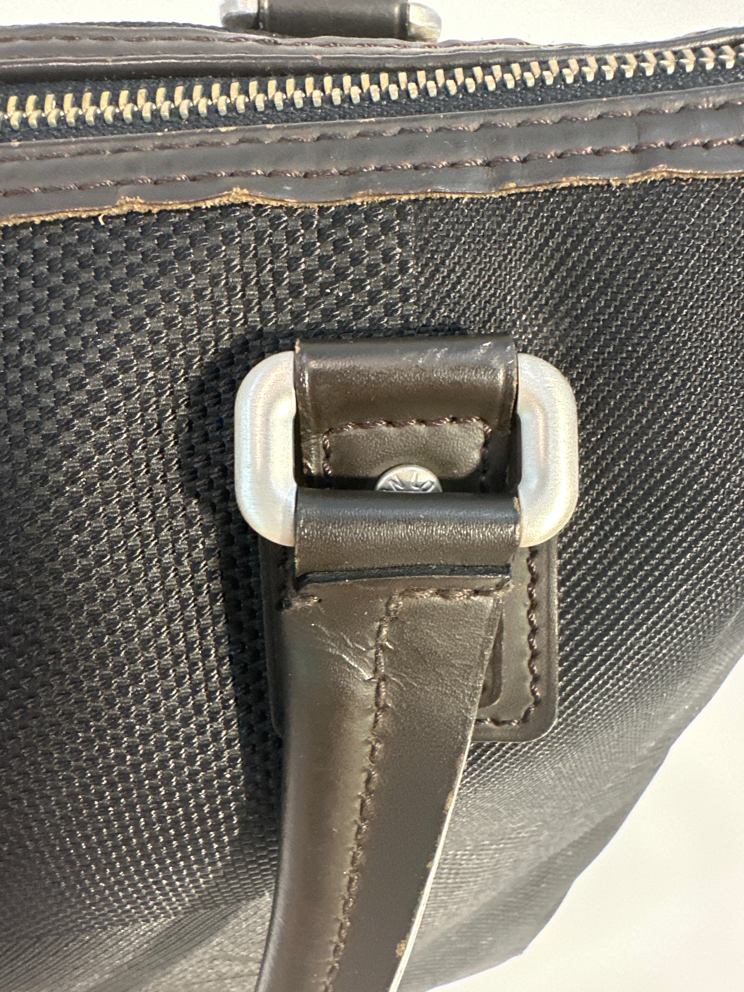 Louis Vuitton Cougar Damier Jean Tote Bag Black Brown with COA