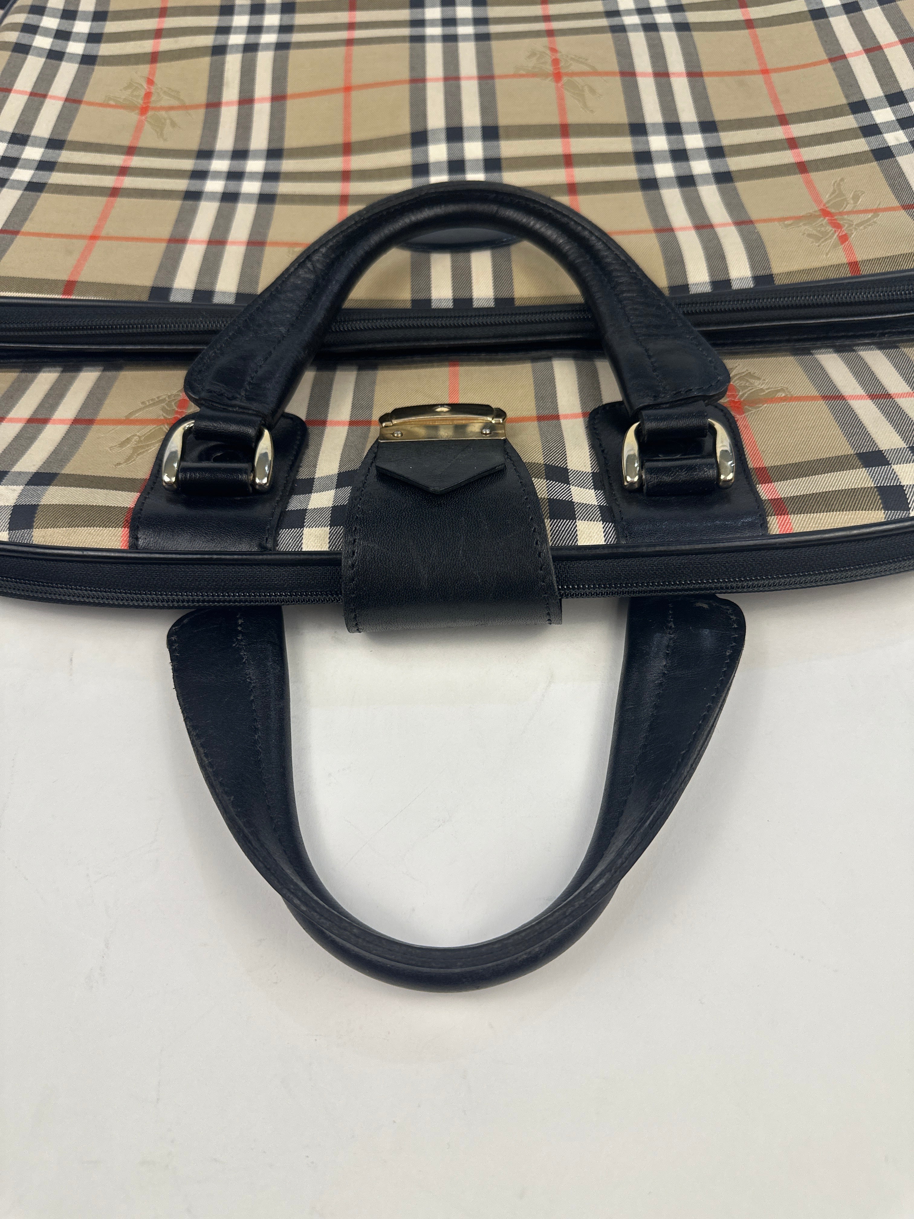 Burberry Nova Check Canvas Garment Bag