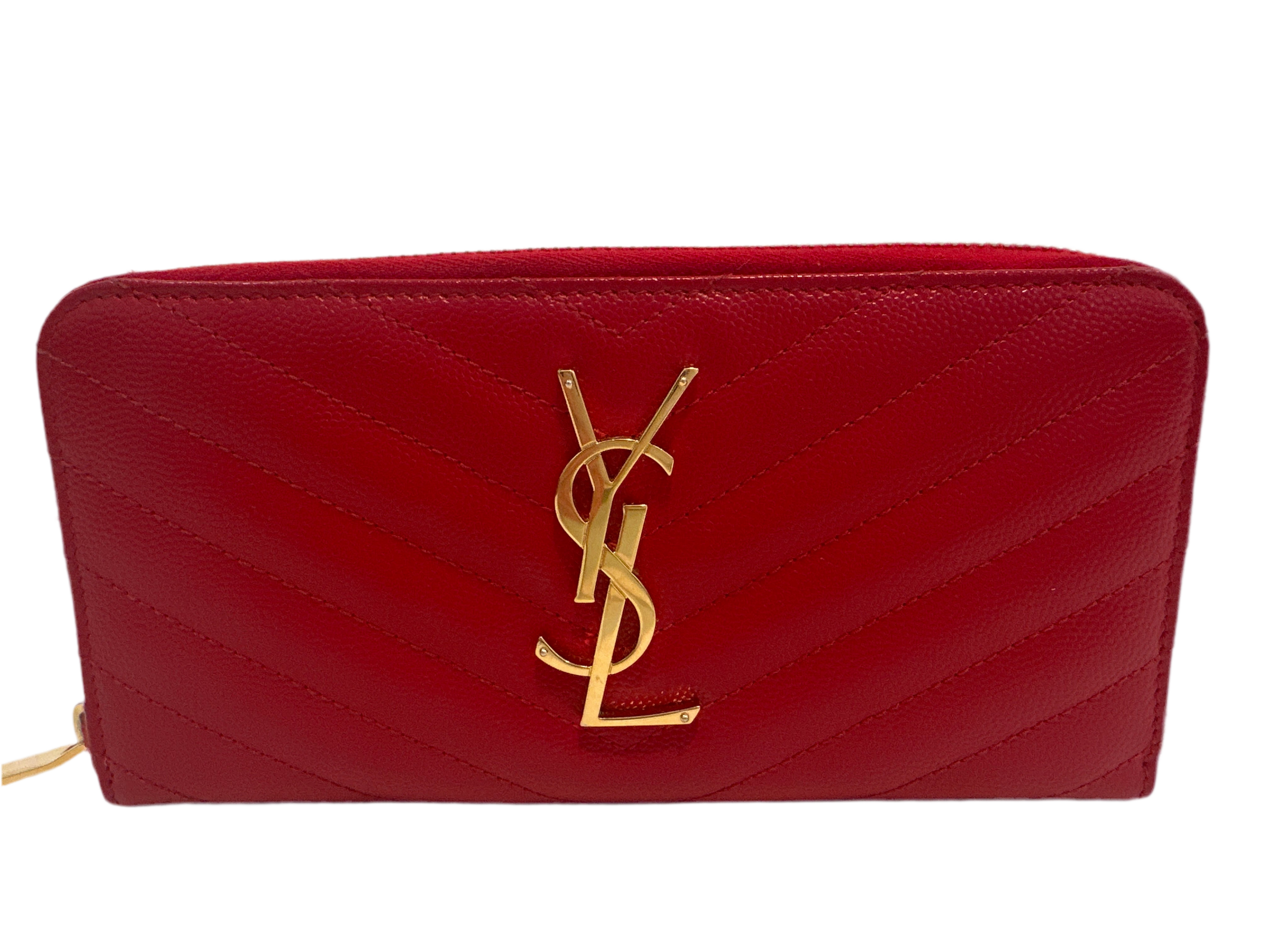 Saint Laurent Full Zip Wallet