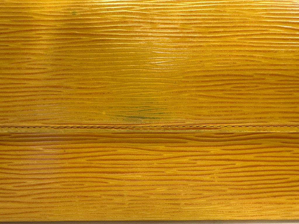 LOUIS VUITTON Wallet Yellow Epi Porte Tresor International Trifold