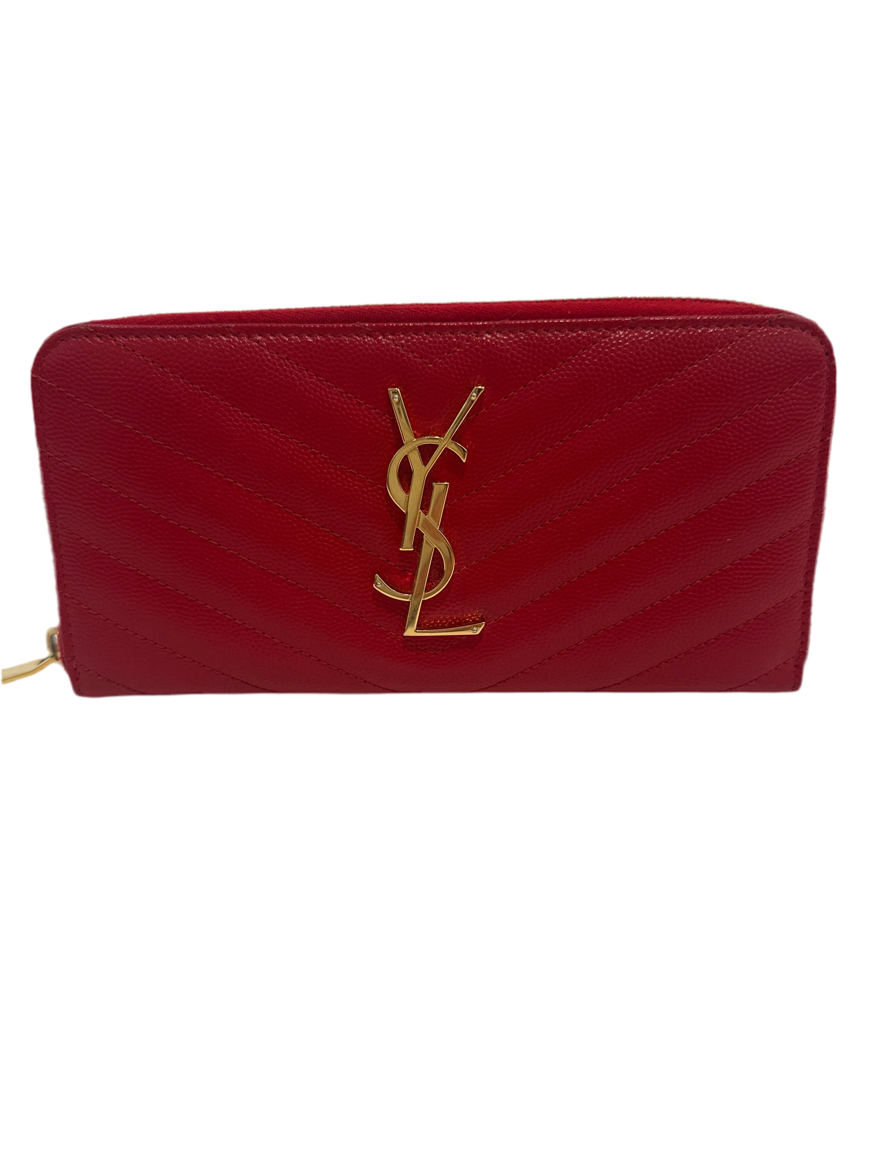 Saint Laurent Full Zip Wallet