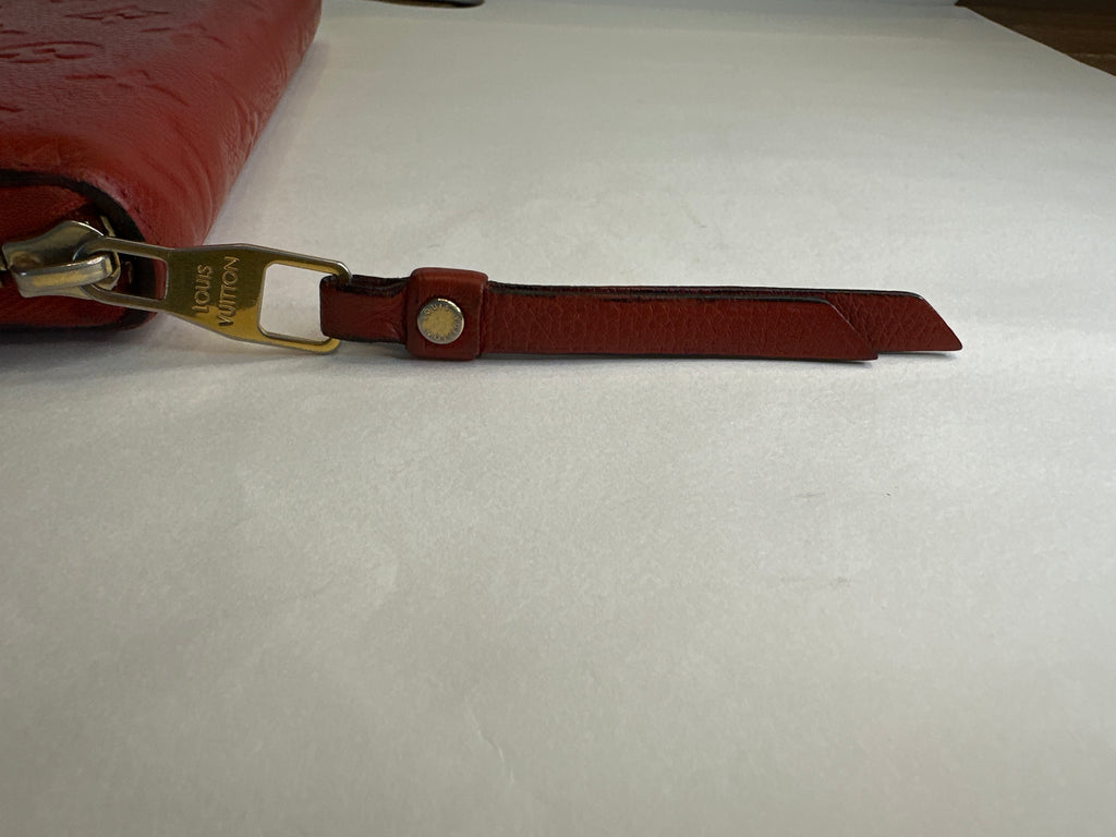 LOUIS VUITTON Empreinte Zippy Wallet Red