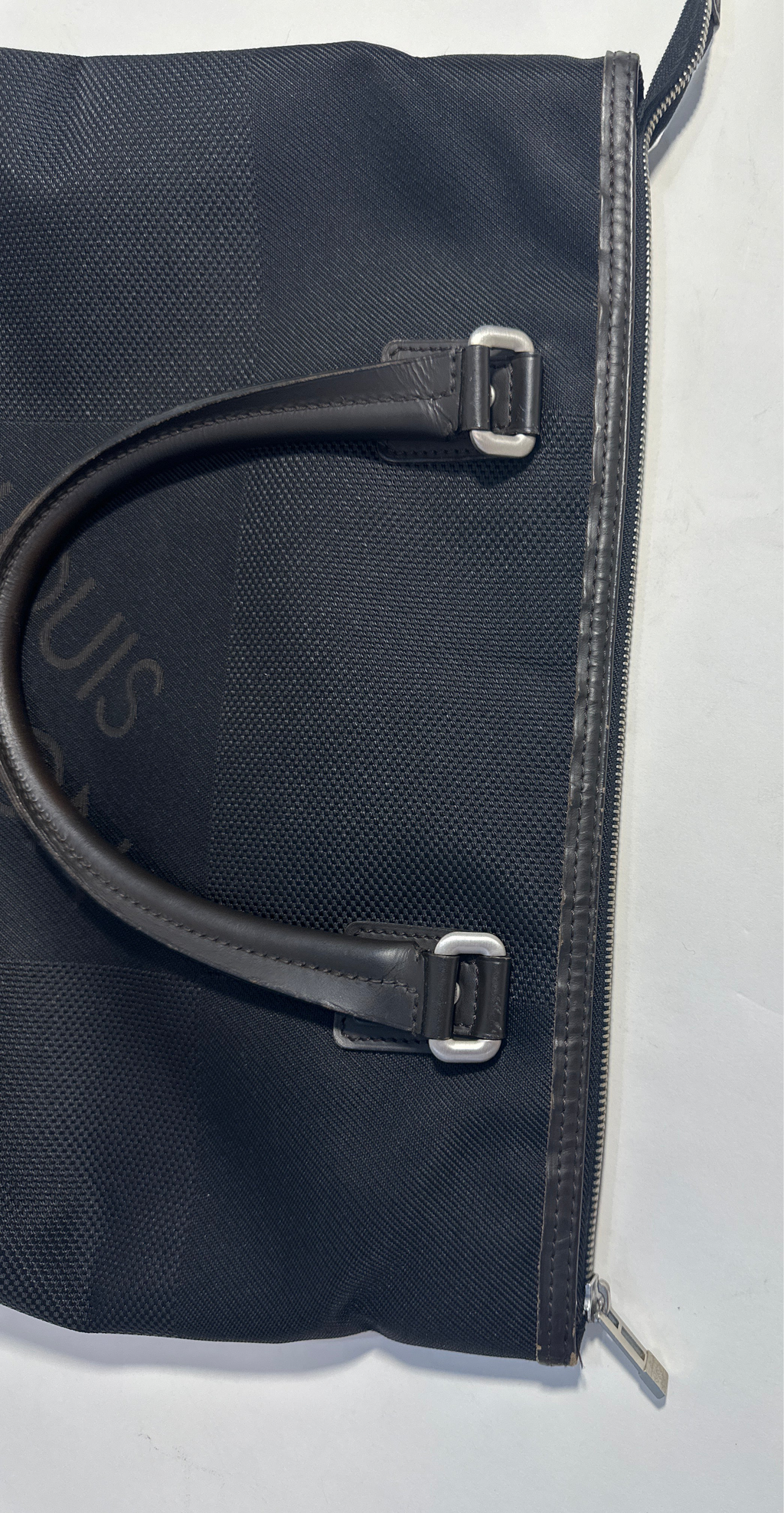 Louis Vuitton Cougar Damier Jean Tote Bag Black Brown with COA