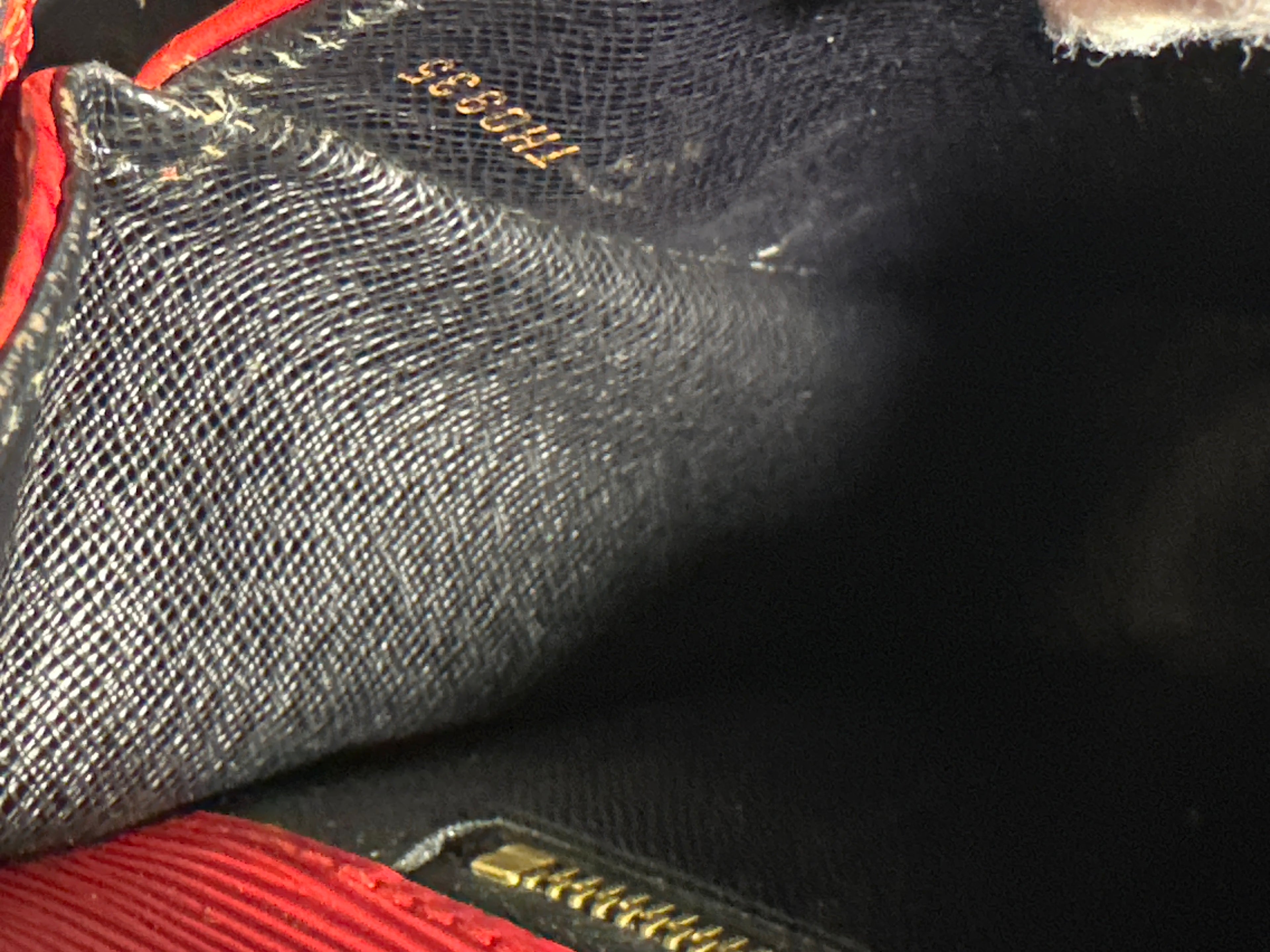 Vintage Louis Vuitton Epi Saint Cloud Shoulder Bag Red with COA