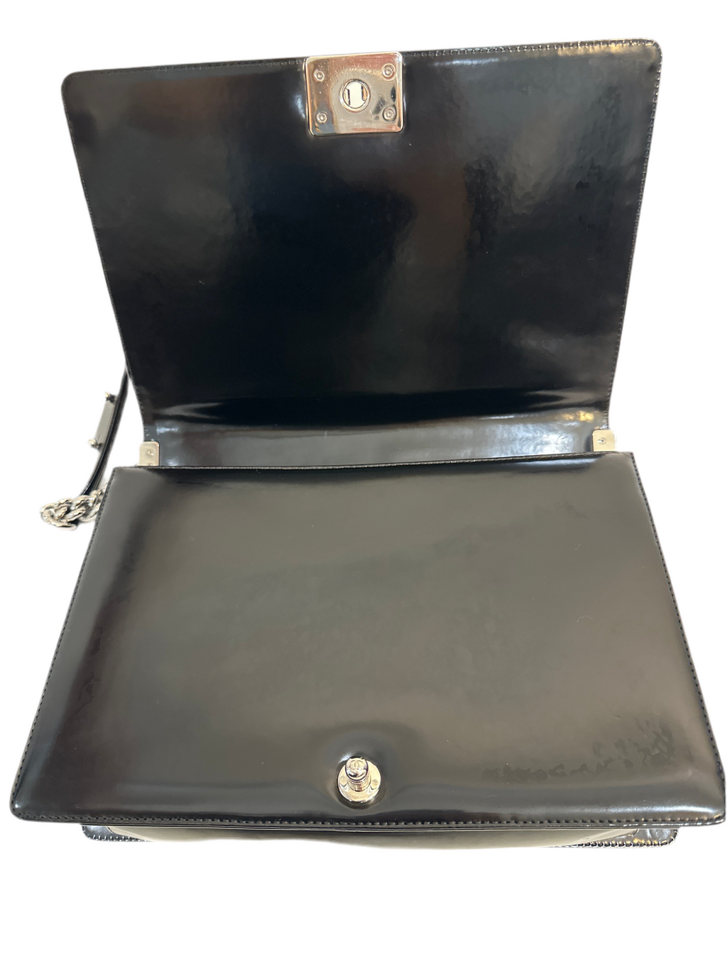 Chanel Reverso Boy Flap Bag Glazed Calfskin Large