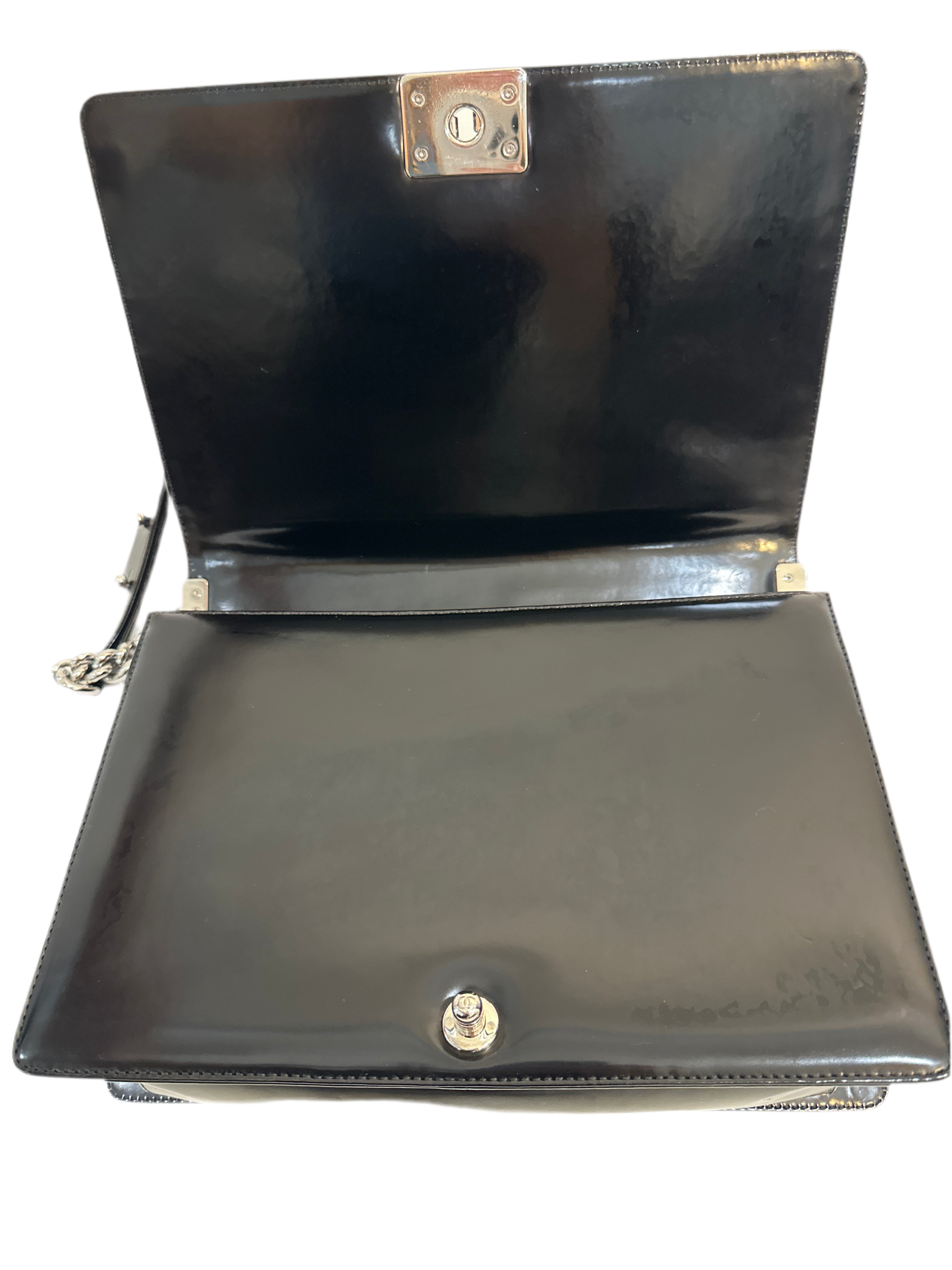 Chanel Reverso Boy Flap Bag Glazed Calfskin Large