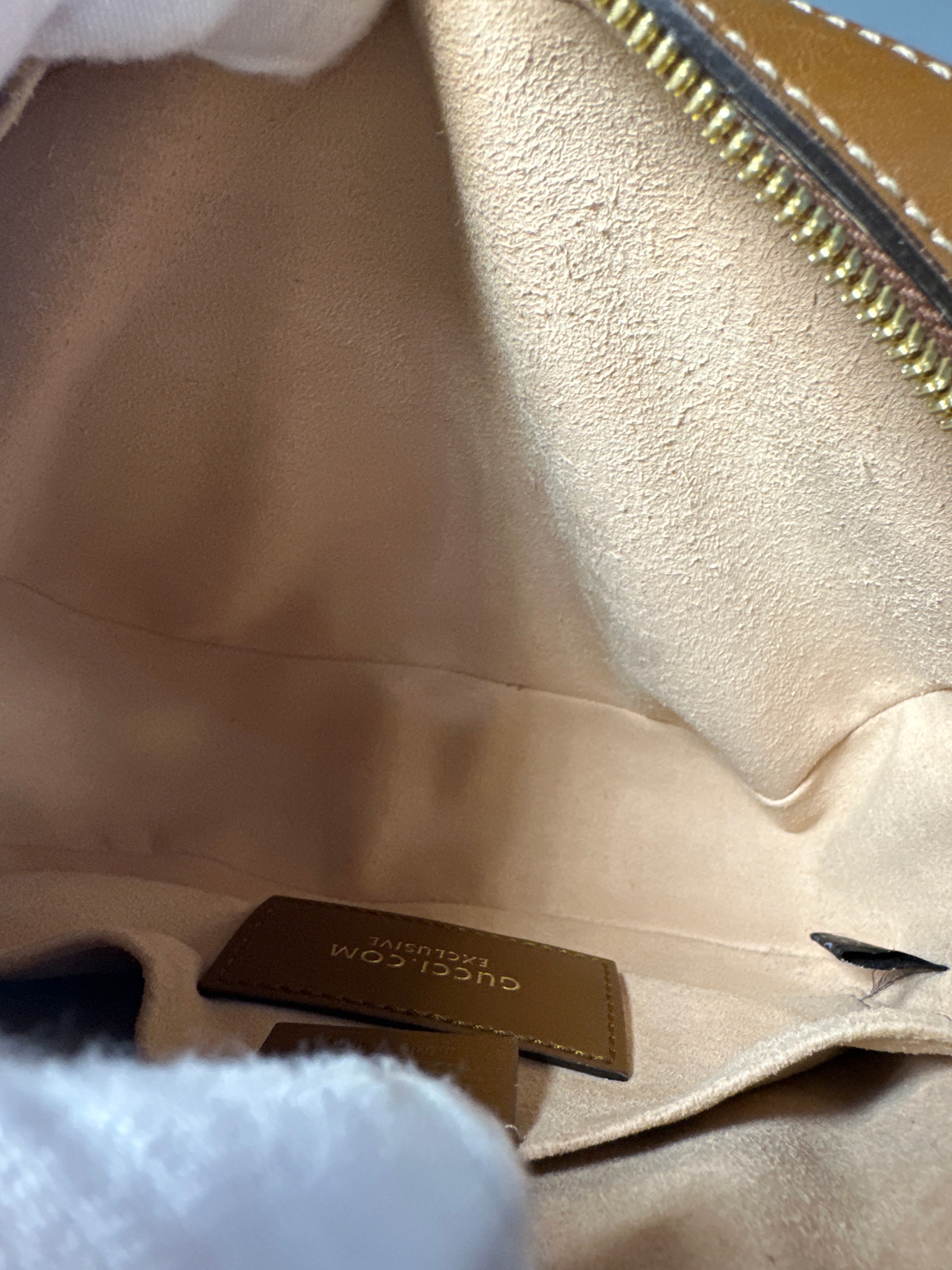 Gucci Supreme Monogram Floral Garden Embroidered Mini Chain Shoulder Bag Beige Tuscany with COA