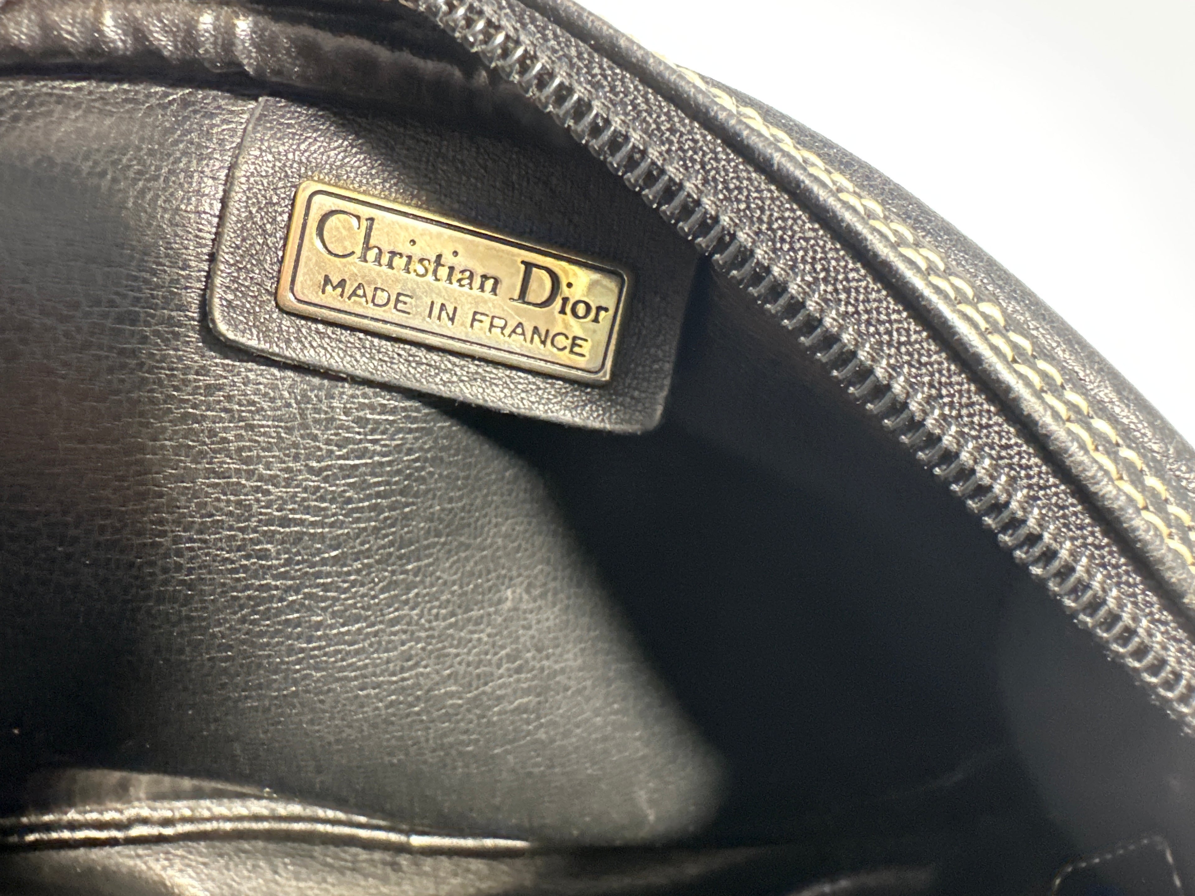 Vintage Christian Dior Leather Shoulder & Crossbody Bag