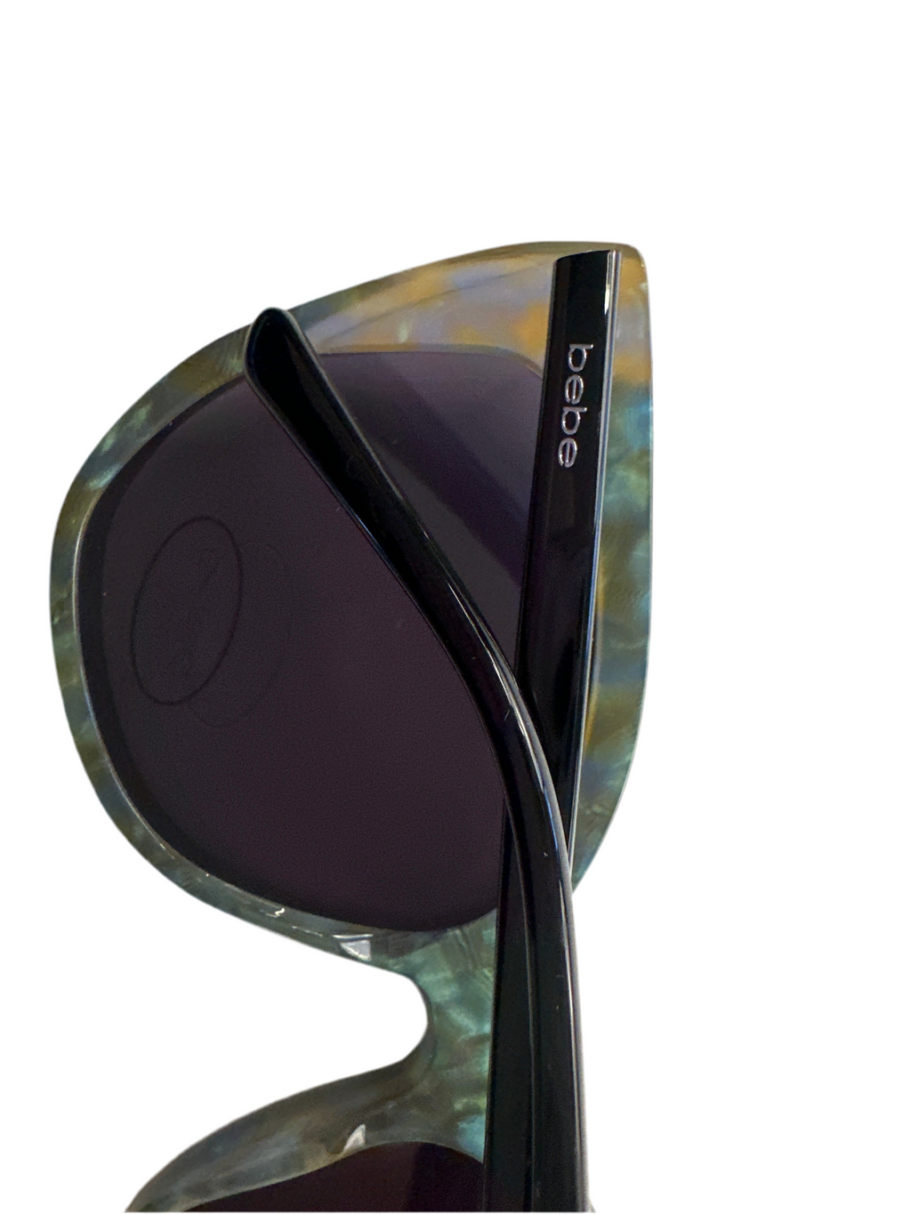 Bebe Cat Eye Sunglasses – Black with Tortoise Detail (Like New)