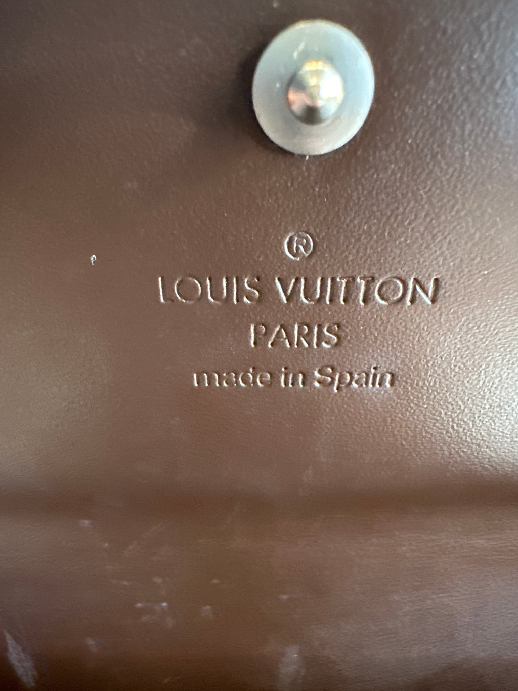 Vintage Louis Vuitton Rare Color Way MOKA Epi Leather Trifold Wallet