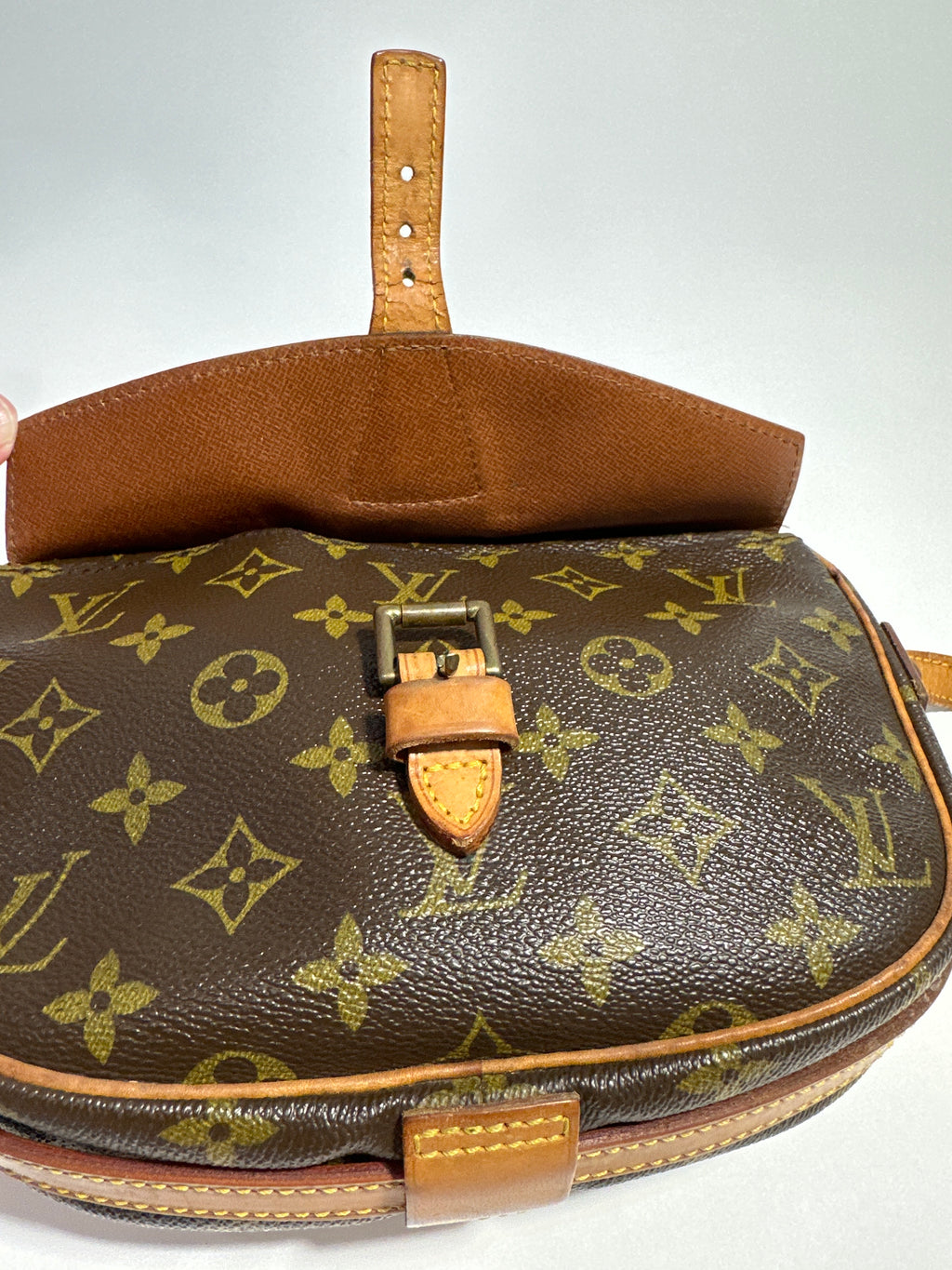 Vintage Louis Vuitton Monogram Jeune Fille Shoulder Bag Brown