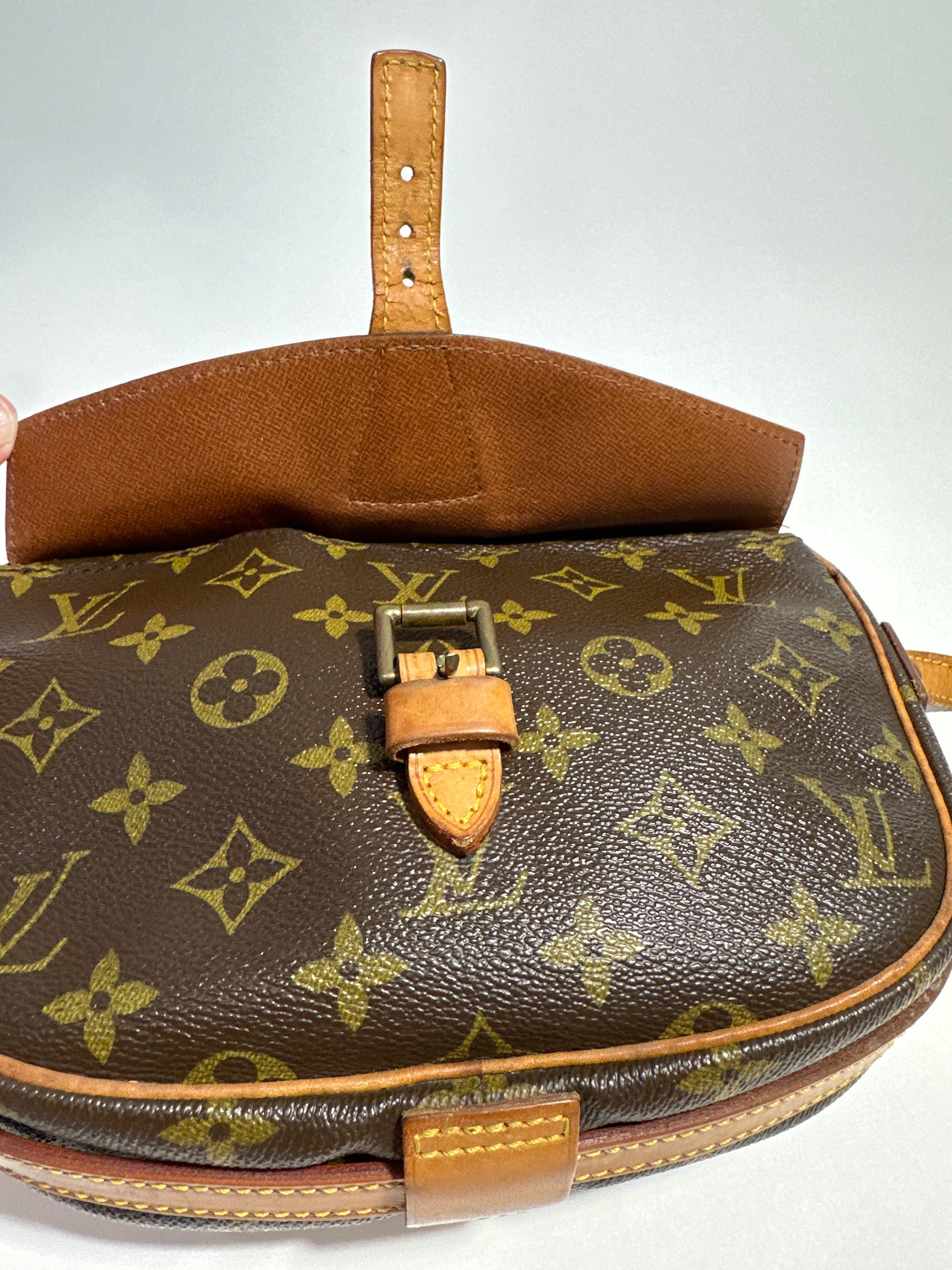 Vintage Louis Vuitton Monogram Jeune Fille Shoulder Bag Brown