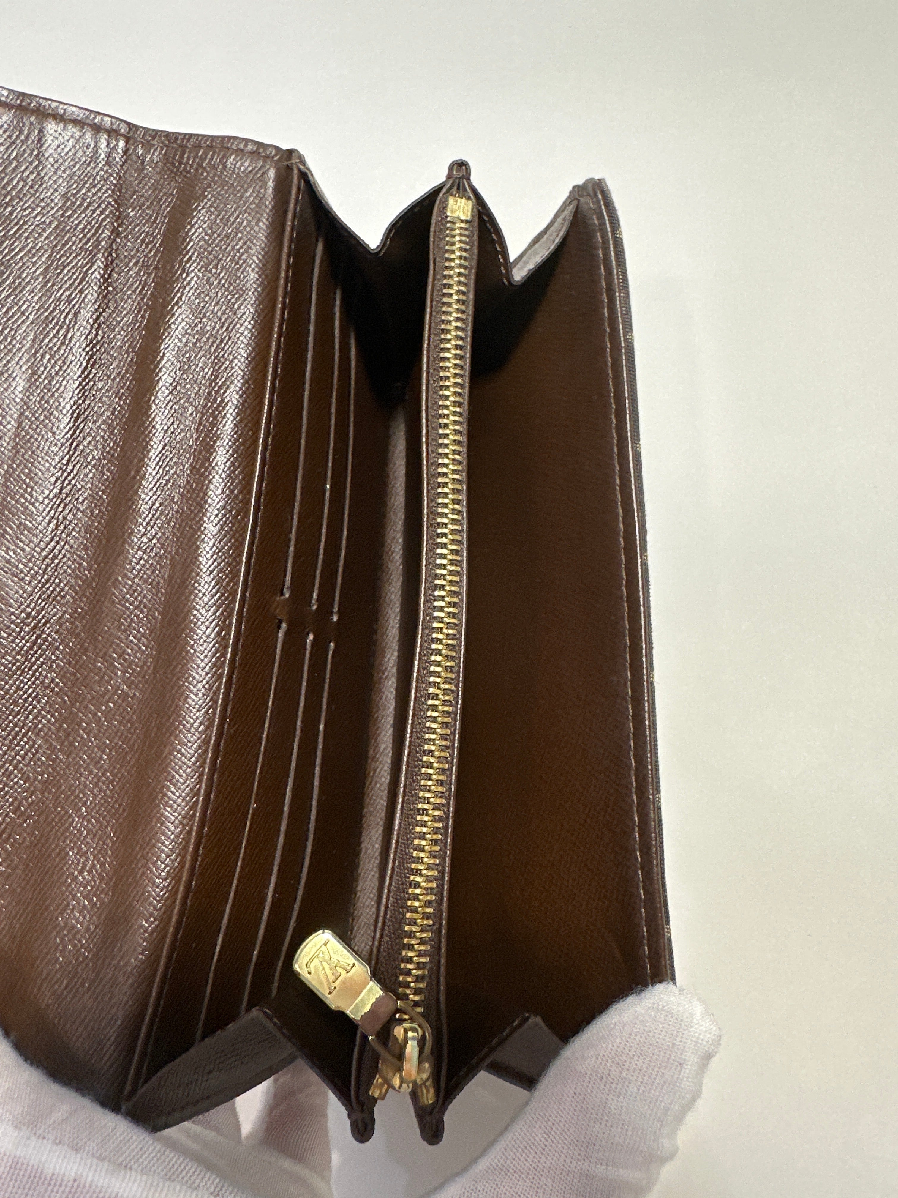 Vintage Louis Vuitton mini lin porte sarah long wallet