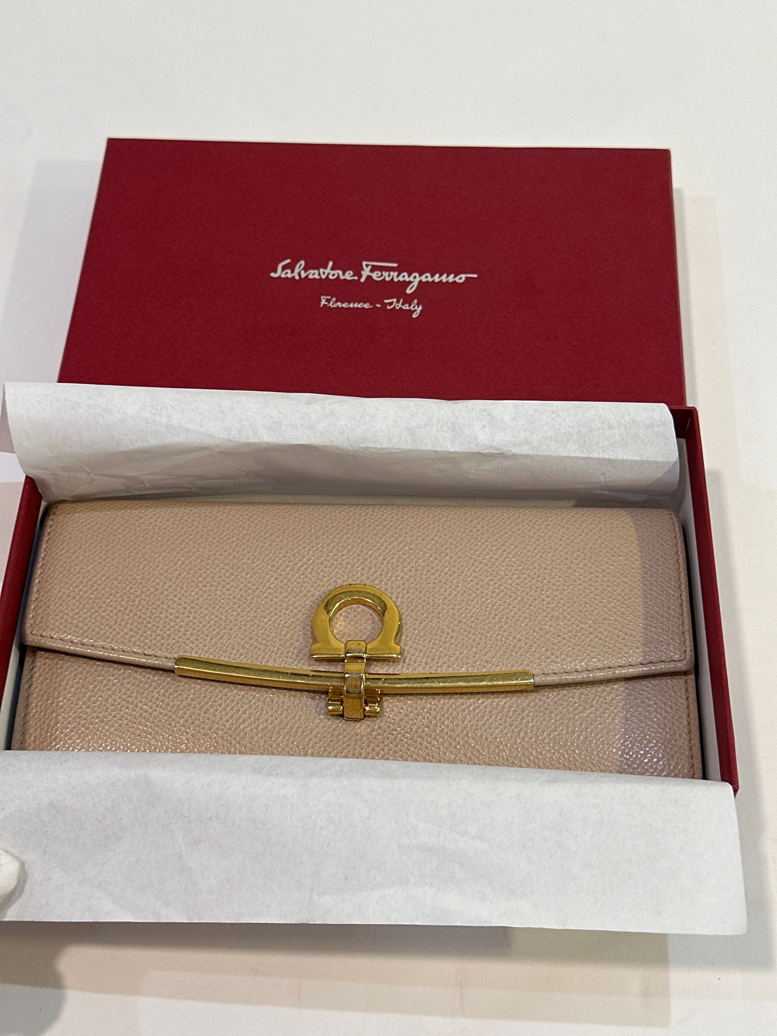 Salvatore Ferragamo Wallet with Hanging ID Tag