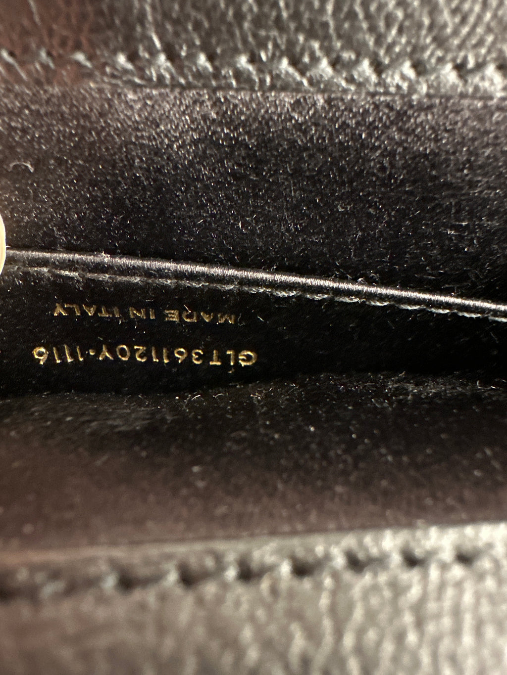 Saint Laurent Womens Monogram Leather Belle De Jour Clutch Handbag Black