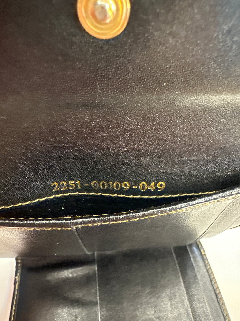 Vintage Fendi Pequin Flap Compact Wallet