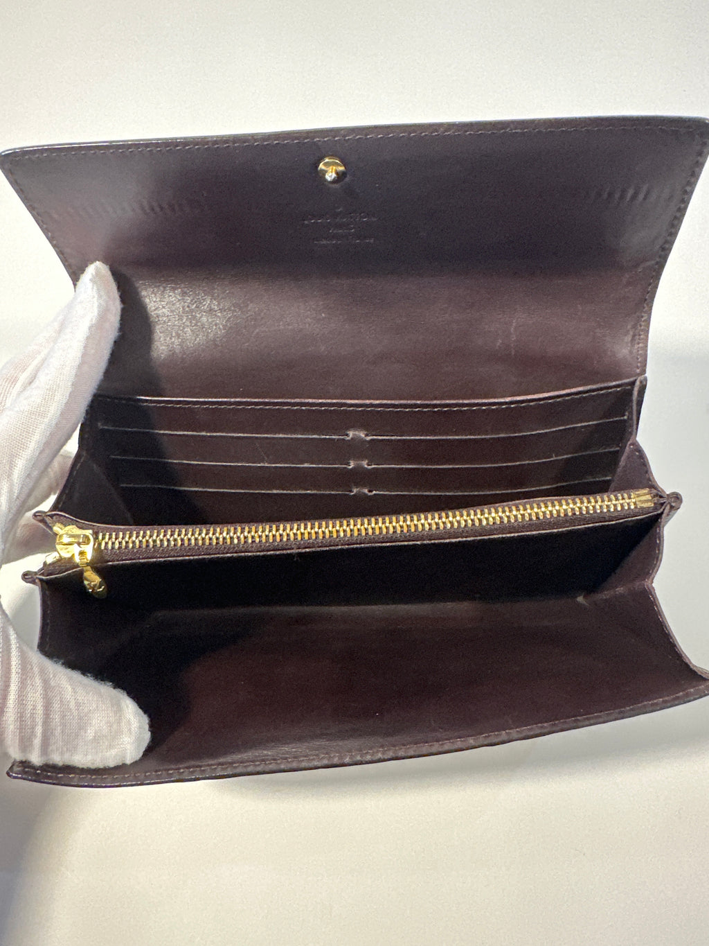 Vintage Louis Vuitton Vernis long wallet 2012 with COA