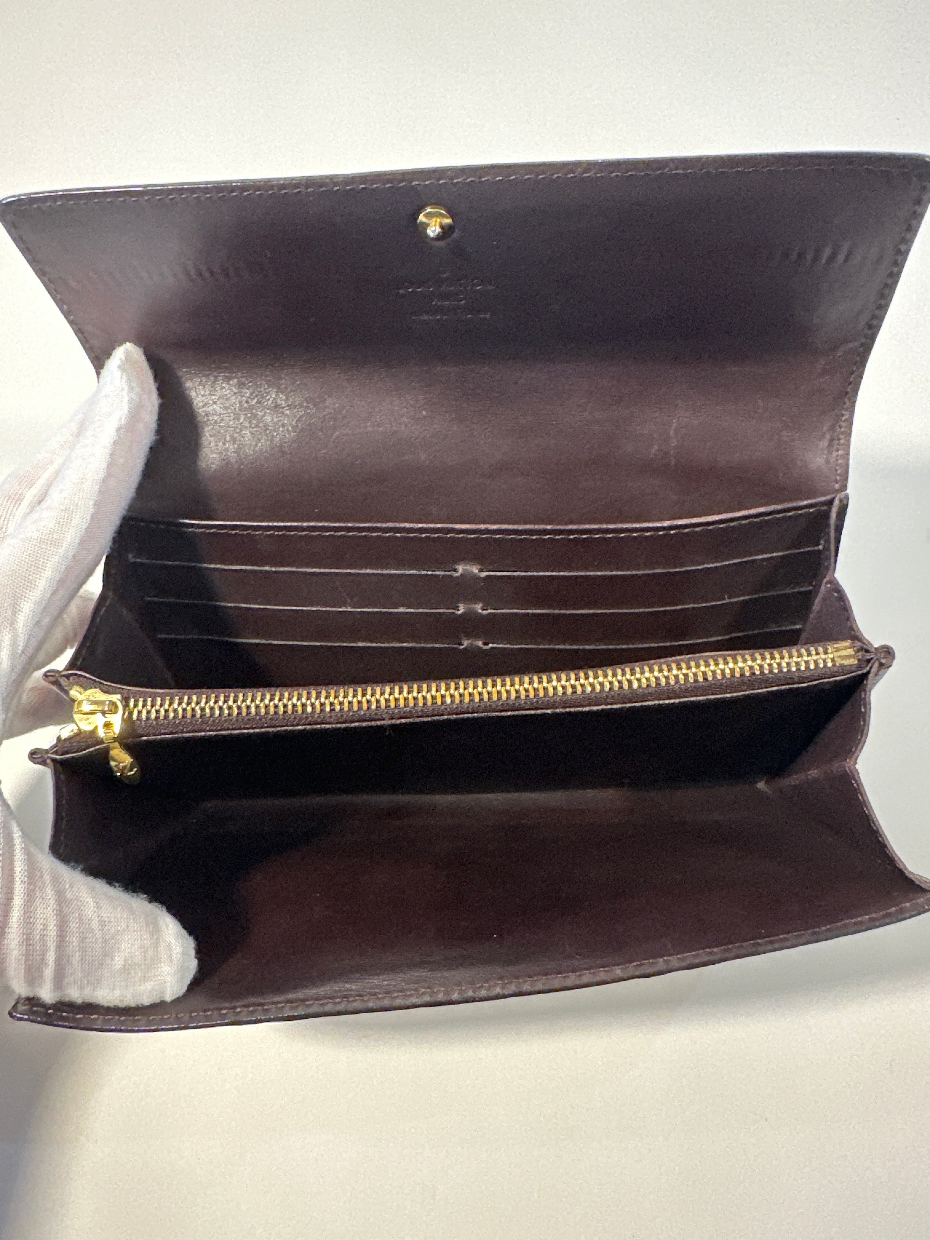 Vintage Louis Vuitton Vernis long wallet 2012 with COA