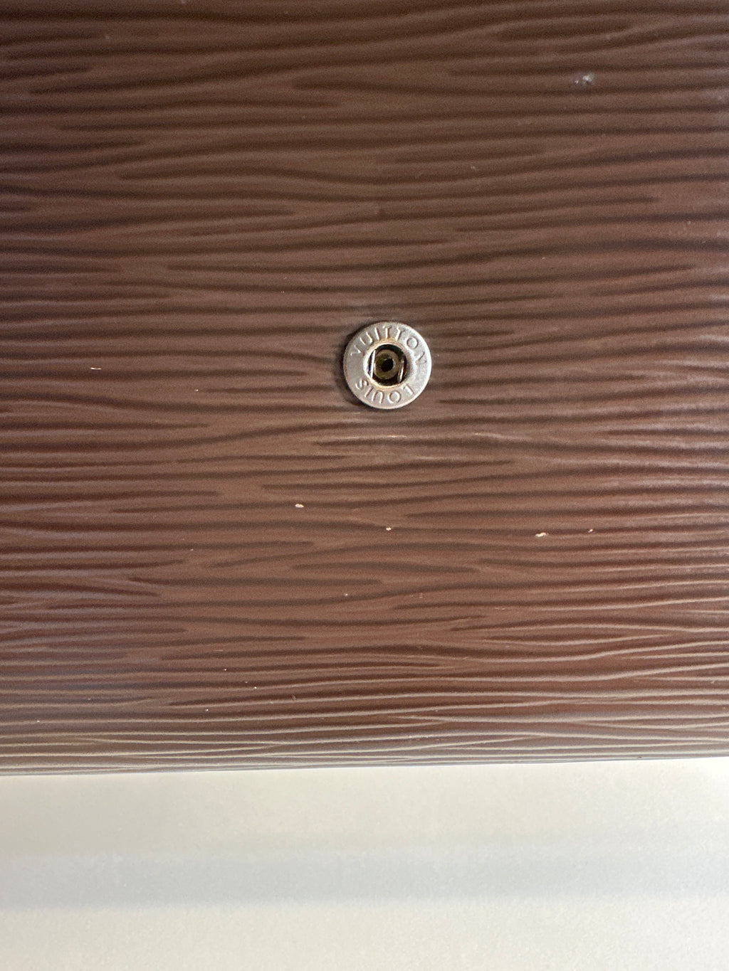 Vintage Louis Vuitton Rare Color Way MOKA Epi Leather Trifold Wallet