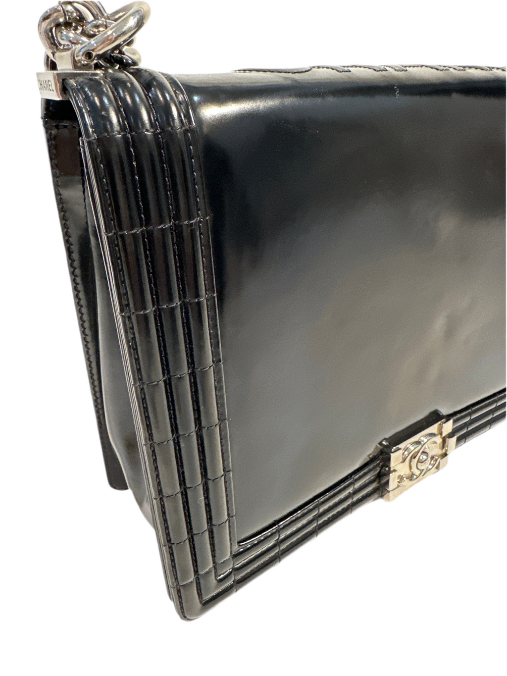 Chanel Reverso Boy Flap Bag Glazed Calfskin Large