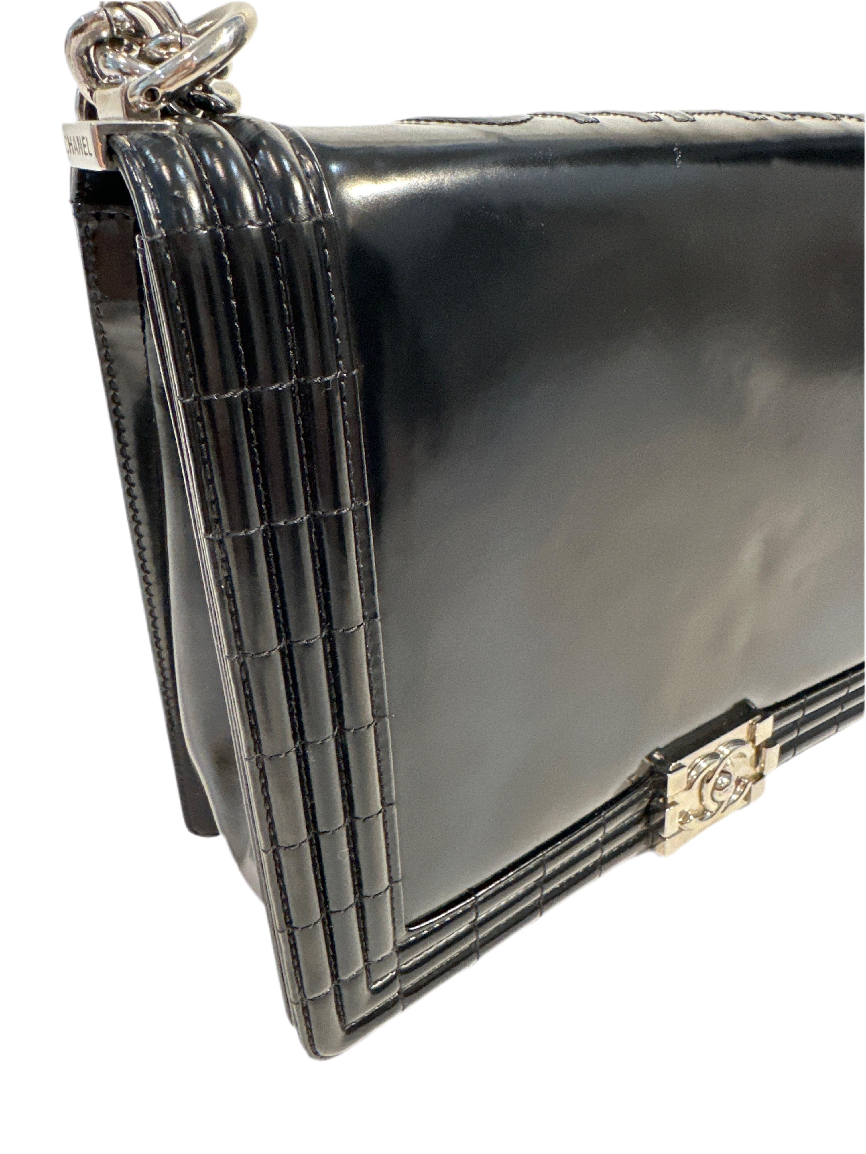 Chanel Reverso Boy Flap Bag Glazed Calfskin Large