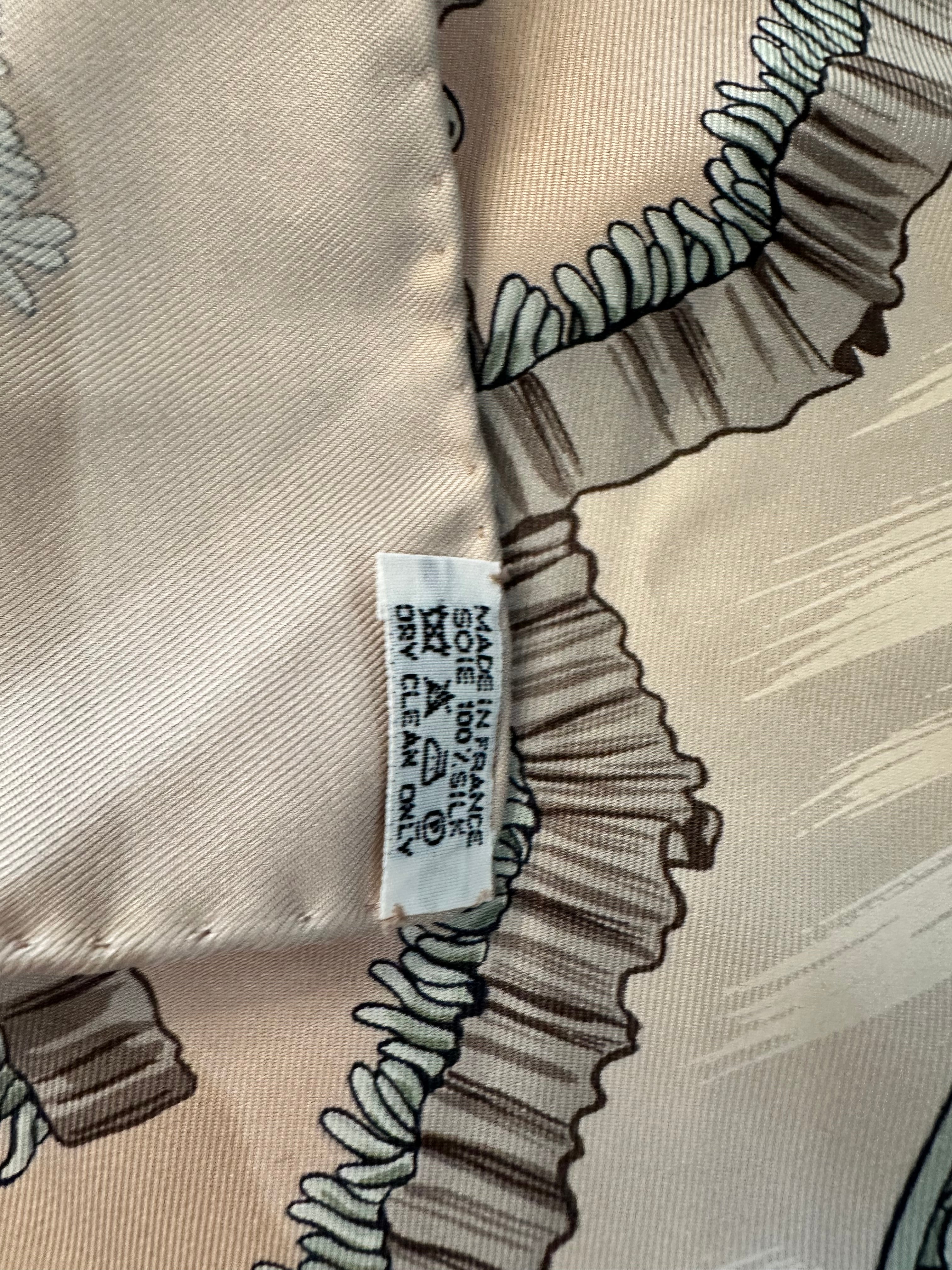 Vintage Hermes Traineaux et Glisades scarf