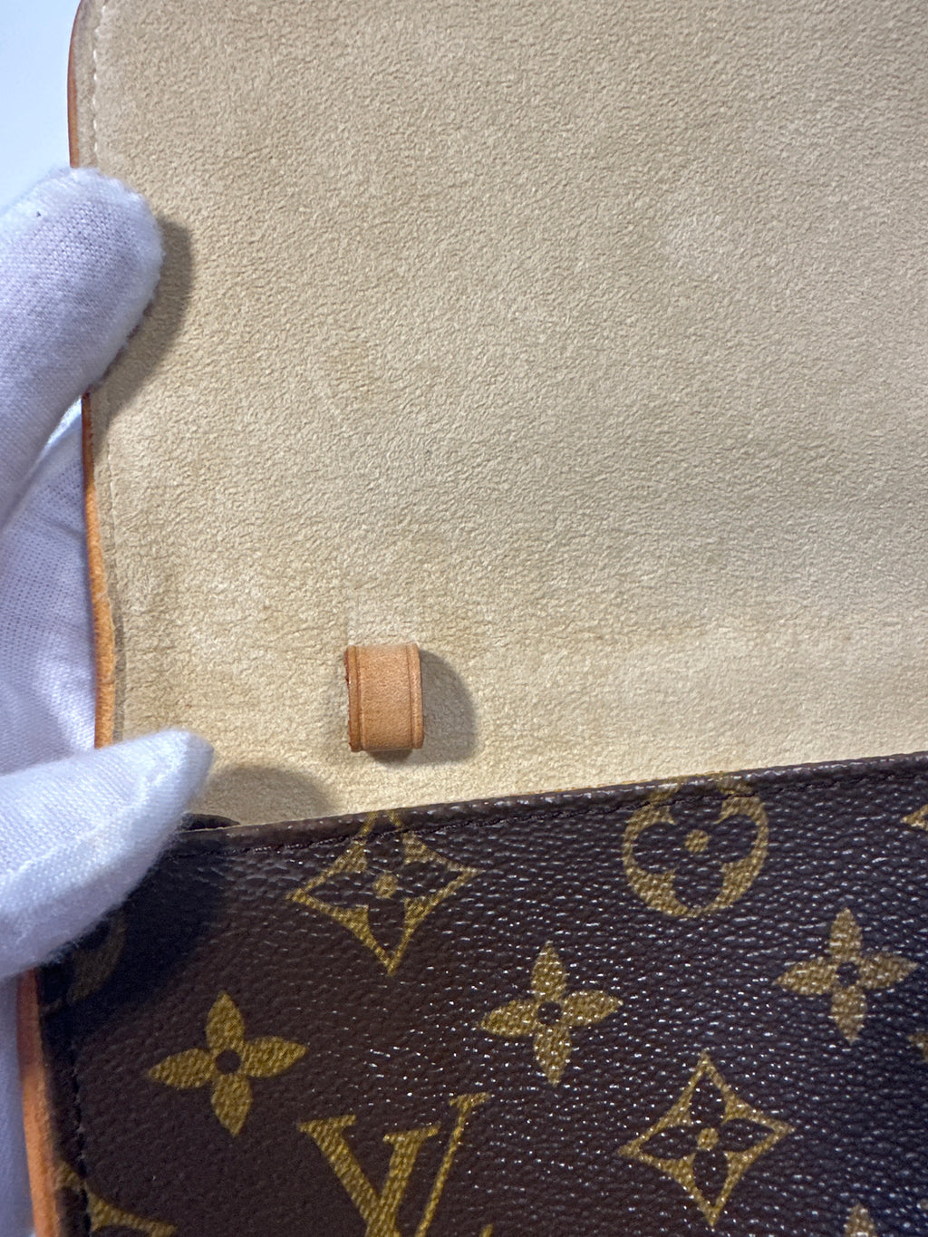 Vintage LOUIS VUITTON Monogram Pochette Twin GM with dust bag 2000