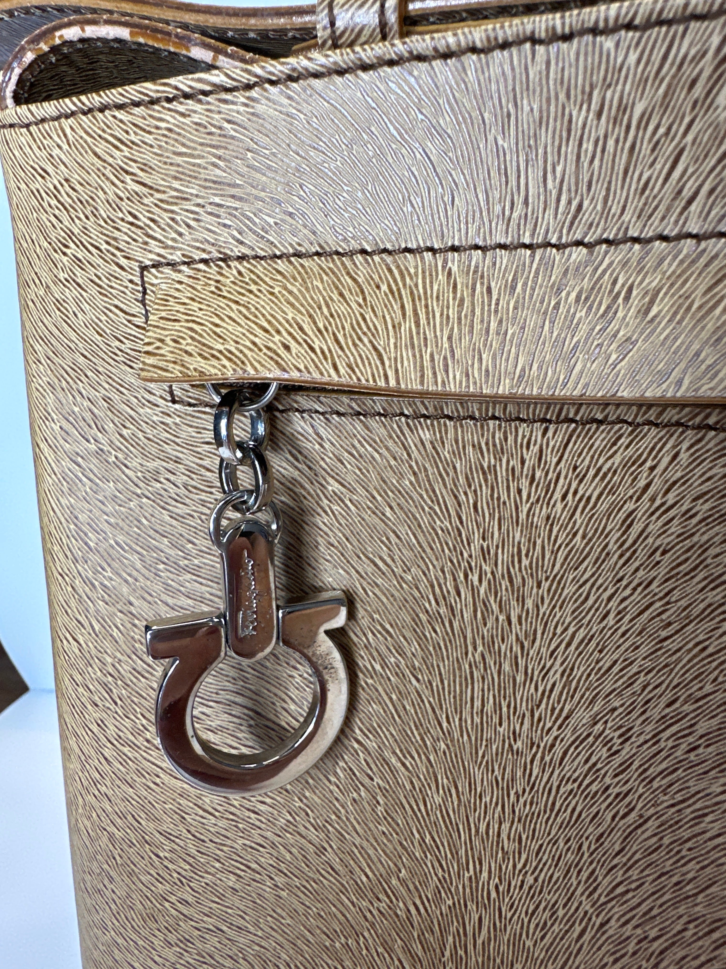 Salvatore Ferragamo Shoulder Bag Leather Brown