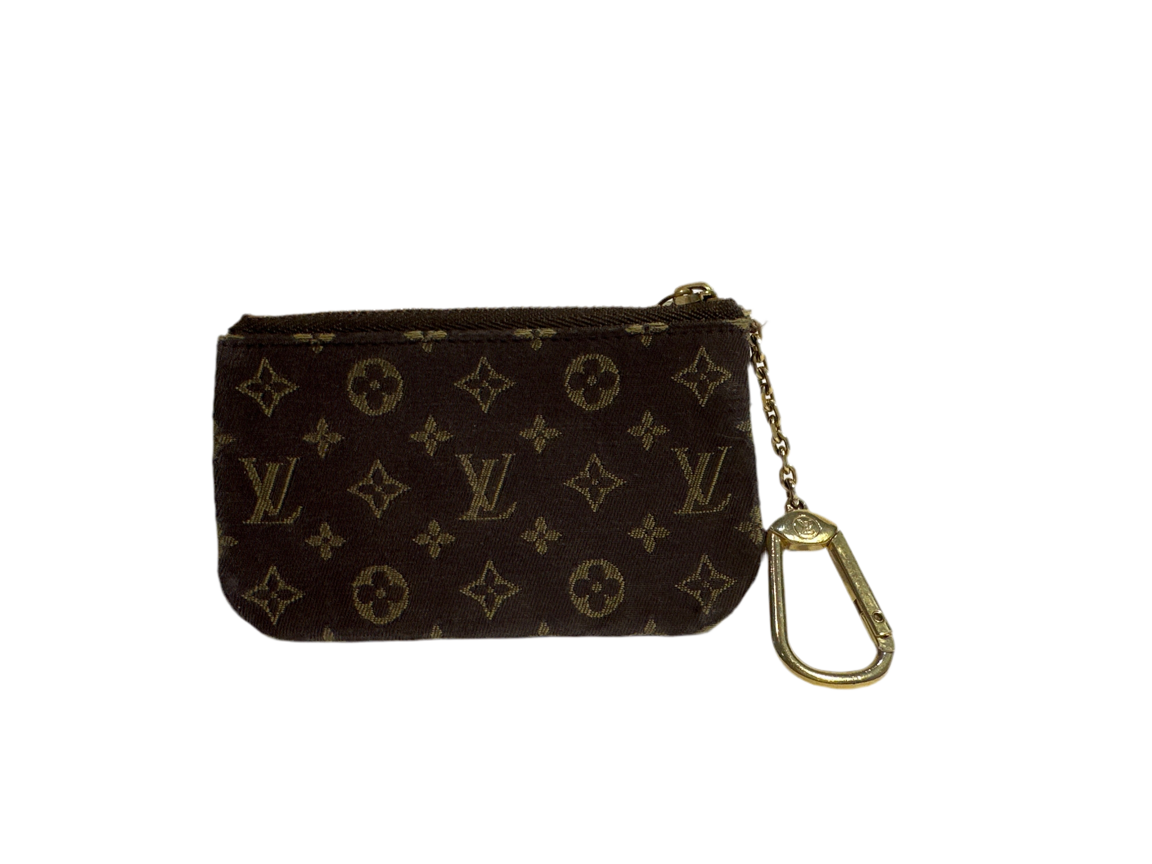 Louis Vuitton Vintage Mini Lin Monogram Key Cles Chain Pouch