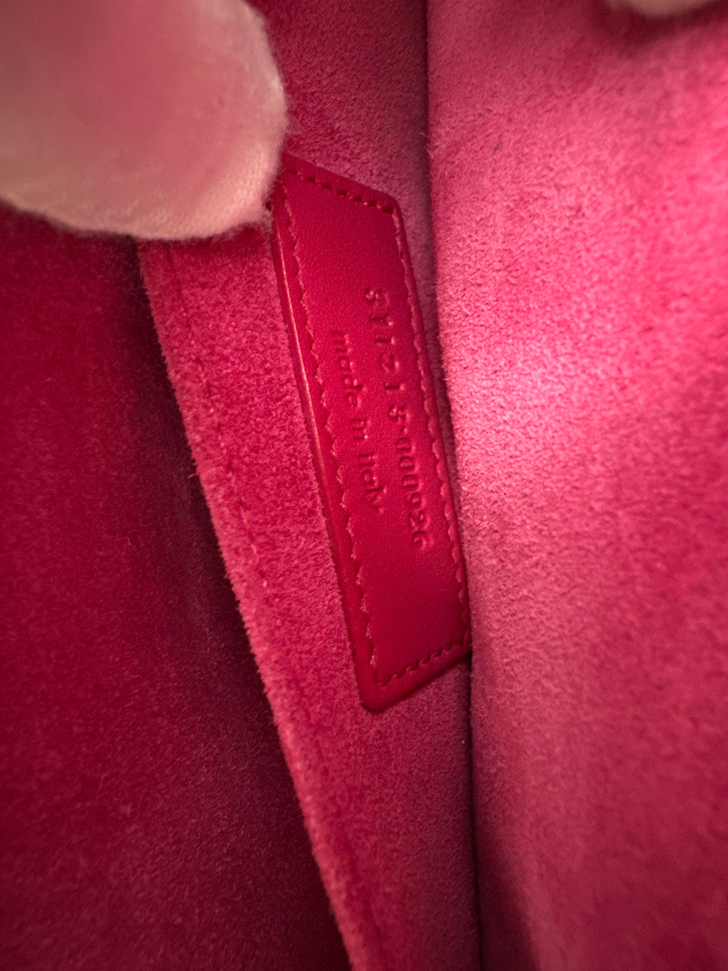 SAINT LAURENT Calfskin Classic Y Ligne Clutch Fuchsia