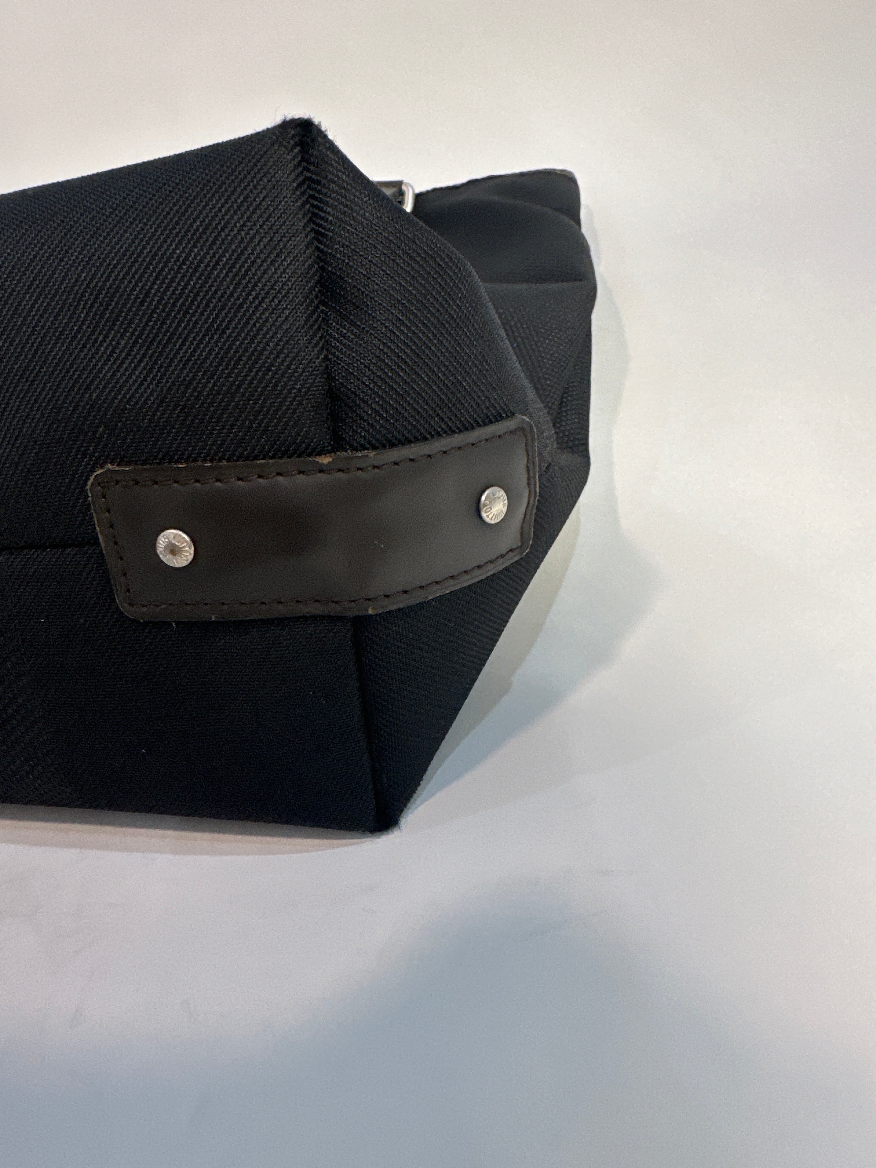 Louis Vuitton Cougar Damier Jean Tote Bag Black Brown with COA