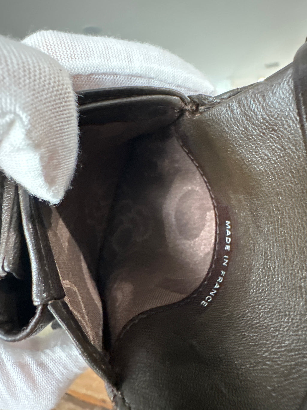 Chanel Mademoiselle Lamb Skin Quilted Wallet