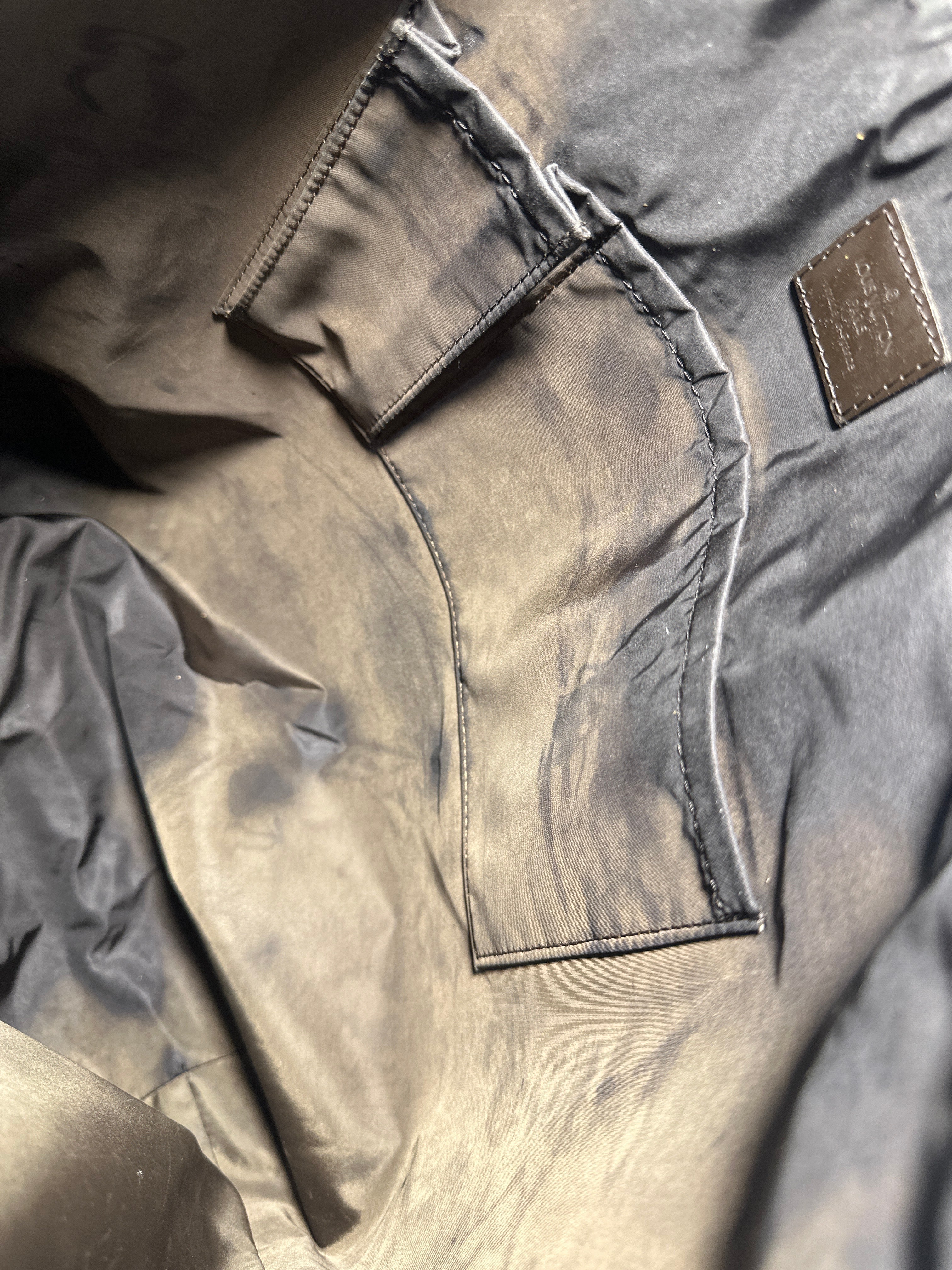 Louis Vuitton Cougar Damier Jean Tote Bag Black Brown with COA