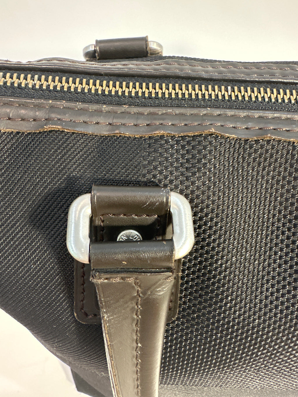 Louis Vuitton Cougar Damier Jean Tote Bag Black Brown with COA