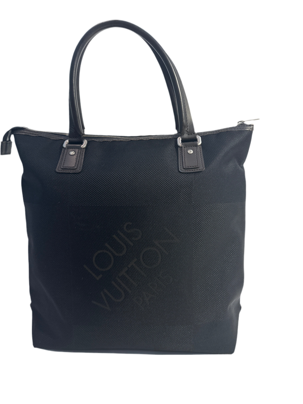 Louis Vuitton Cougar Damier Jean Tote Bag Black Brown with COA