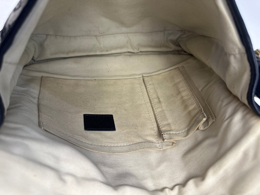 LOUIS VUITTON Monogram Mini Belanger Shoulder Bag Blue