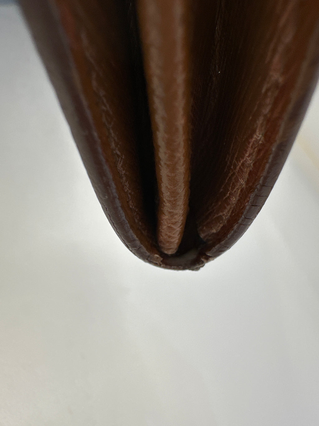 Vintage Louis Vuitton Logo LV Trifold Wallet Large Monogram Brown Authentic