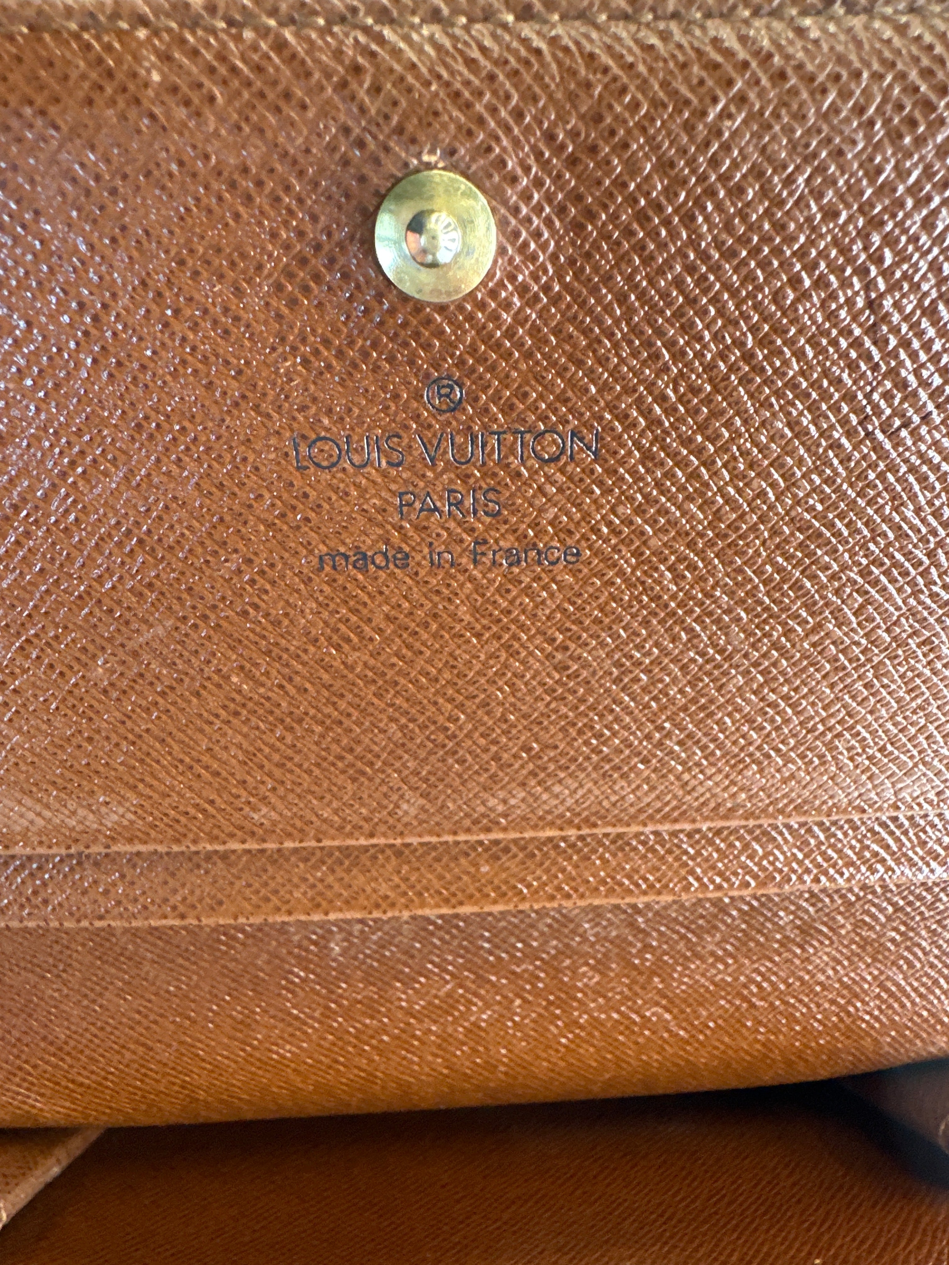 Vintage Louis Vuitton Monogram Porte-Monnaie Billets Tresor Wallet