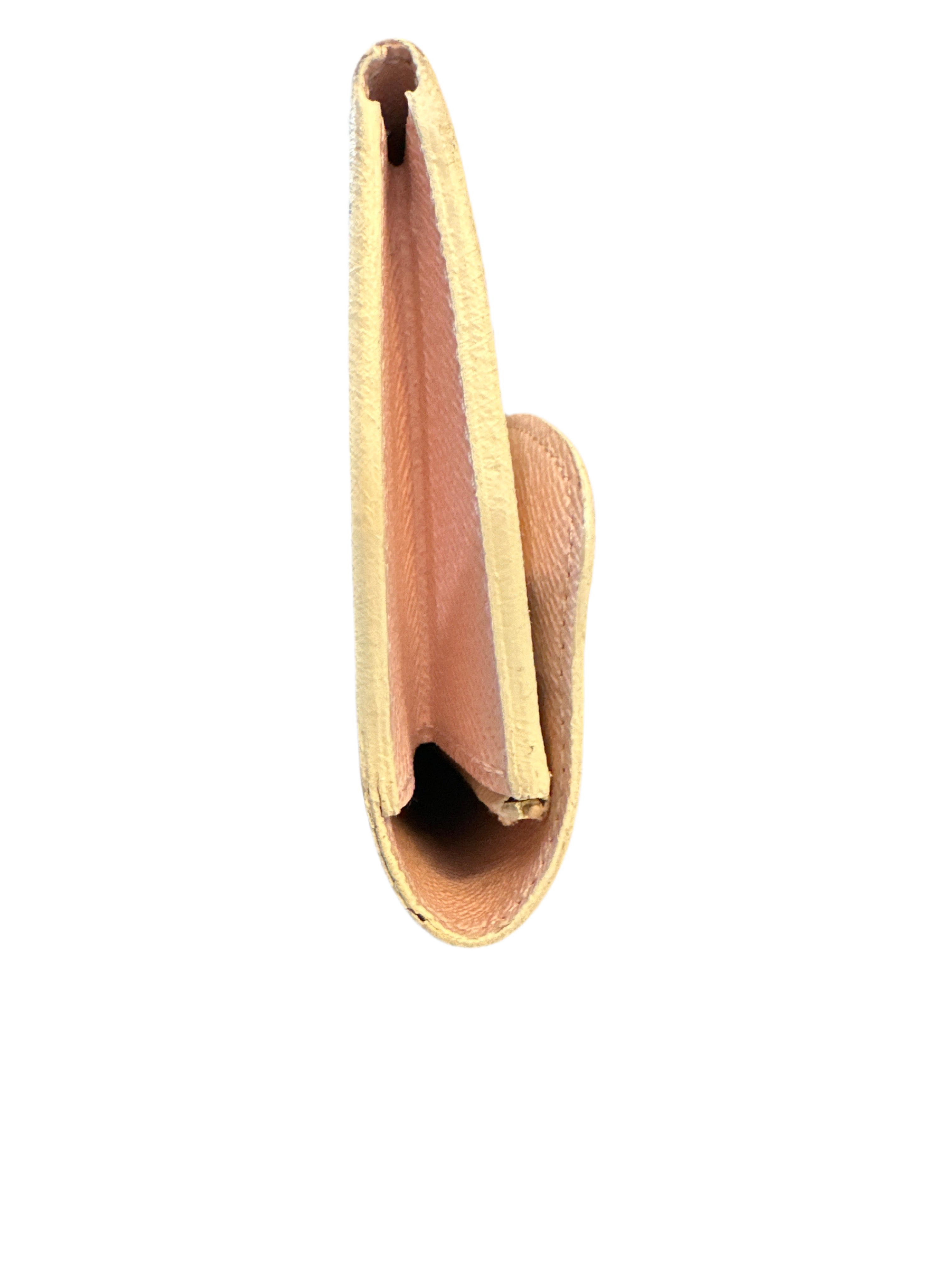 LOUIS VUITTON Emilie Damier Azur Wallet Rose Ballerine