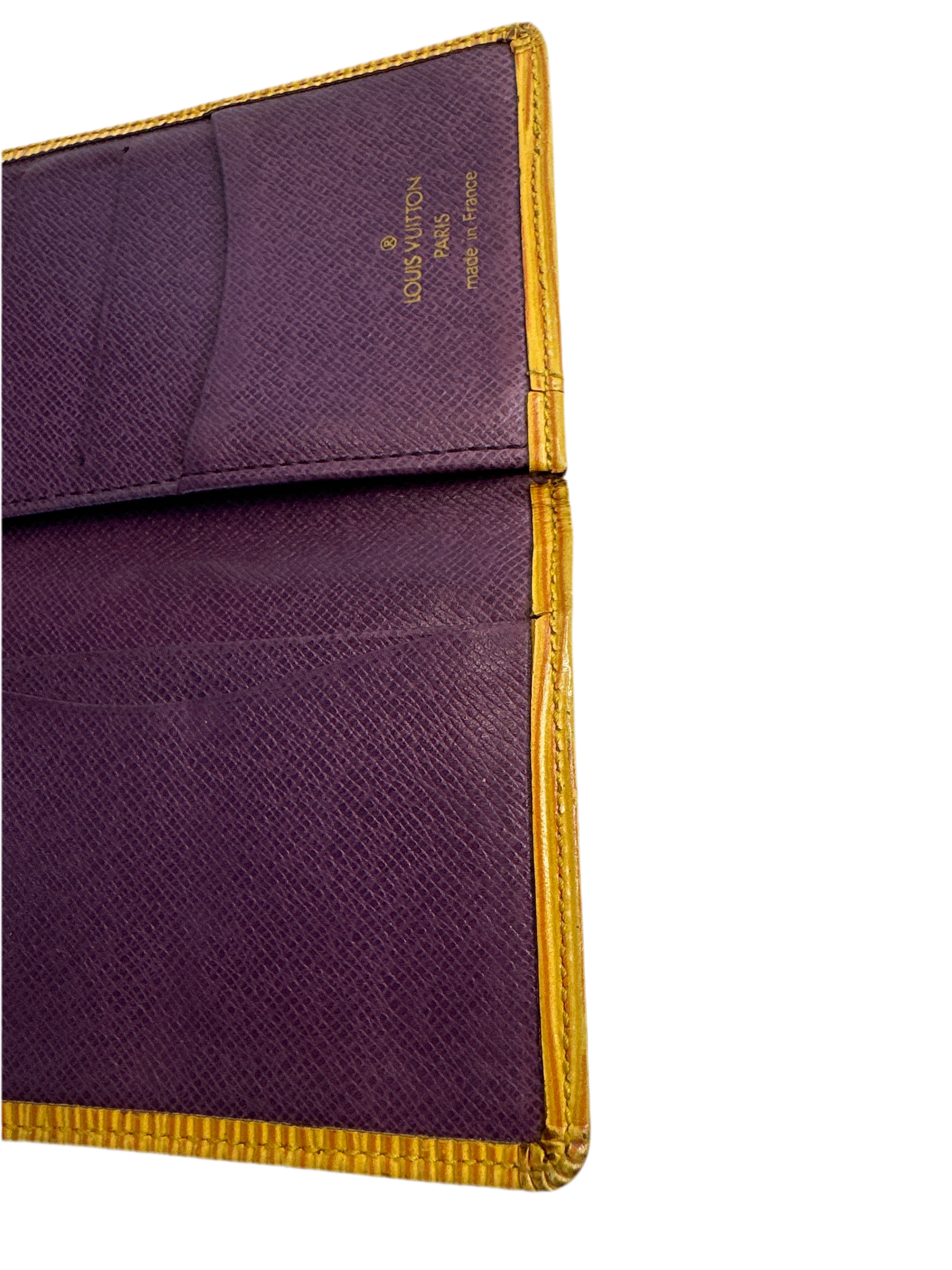 Vintage Louis Vuitton Yellow Pocket Organizer